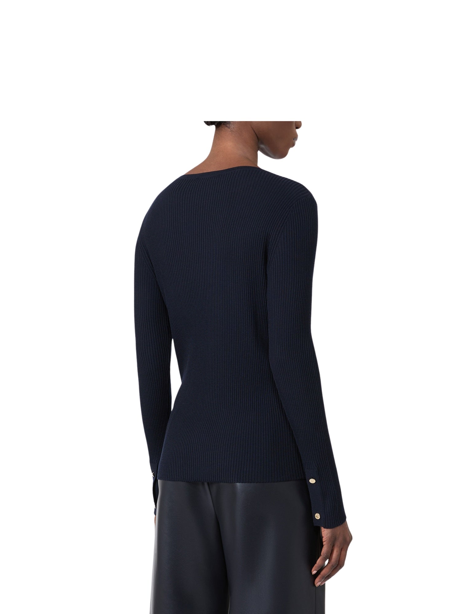 Maglione girocollo a coste S Max Mara Disegno<BR/> S MAXMARA 1 2629366011600 006 