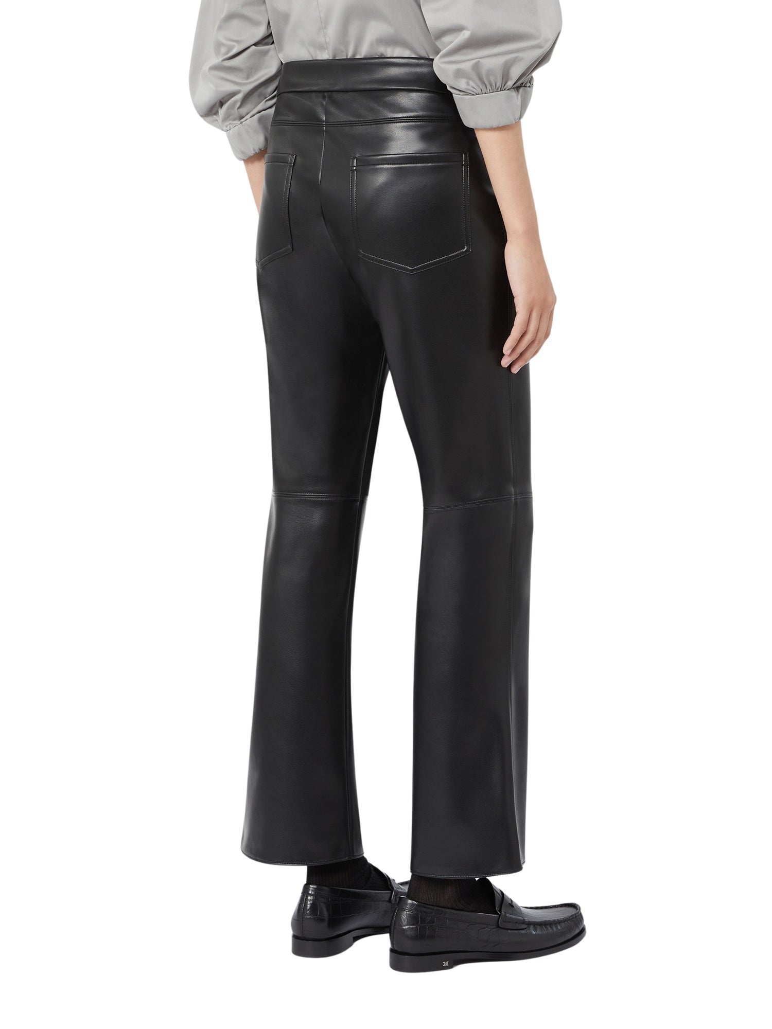 Pantalone slim fit in jersey spalmato<BR/> S MAXMARA 1 2629786041600 006 