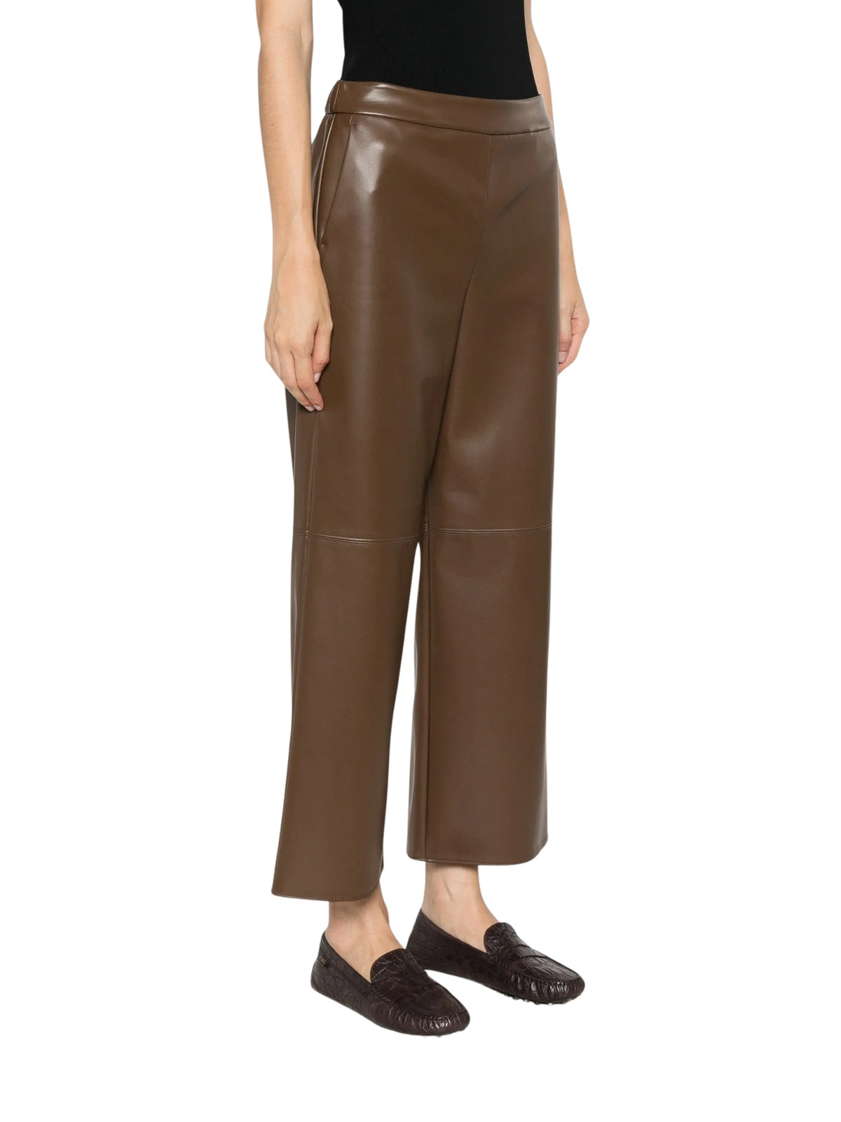 Pantaloni cropped in ecopelle S MAXMARA 1 2629786051600 002 