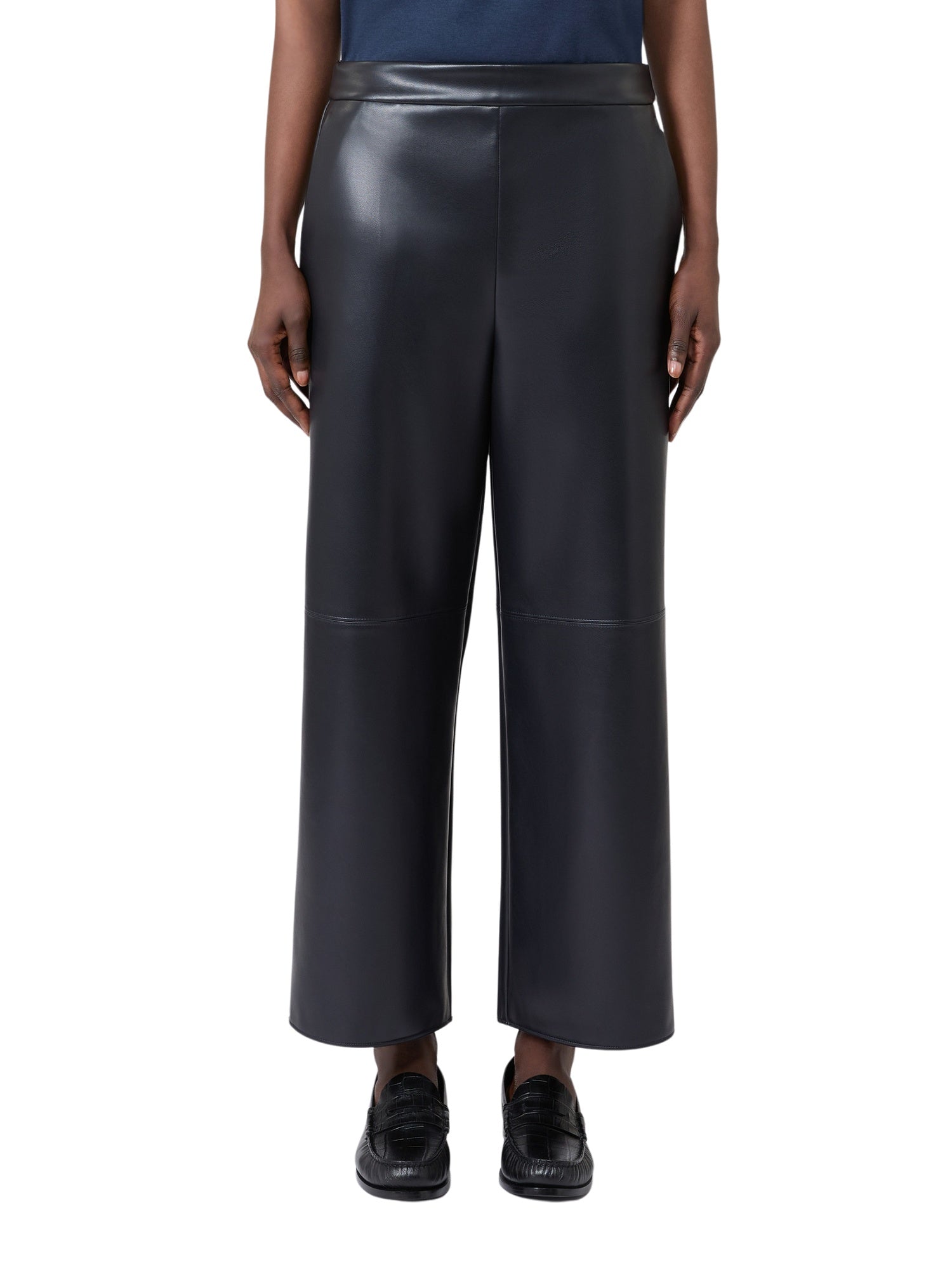 Pantalone crop in jersey spalmato<BR/> S MAXMARA 1 2629786051600 004 