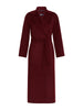 Cappotto a vestaglia in drap di lana