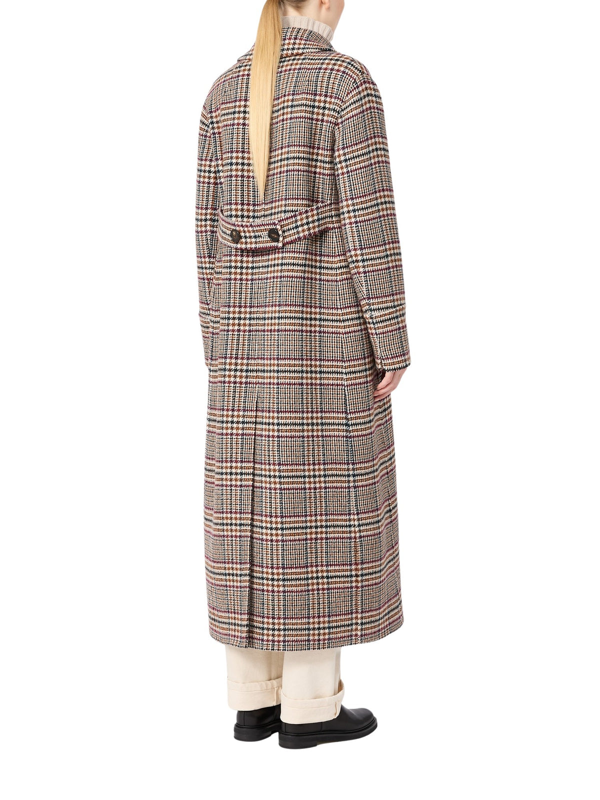 Cappotto in doppio di lana Check S MAXMARA 2 2629016173600 001 