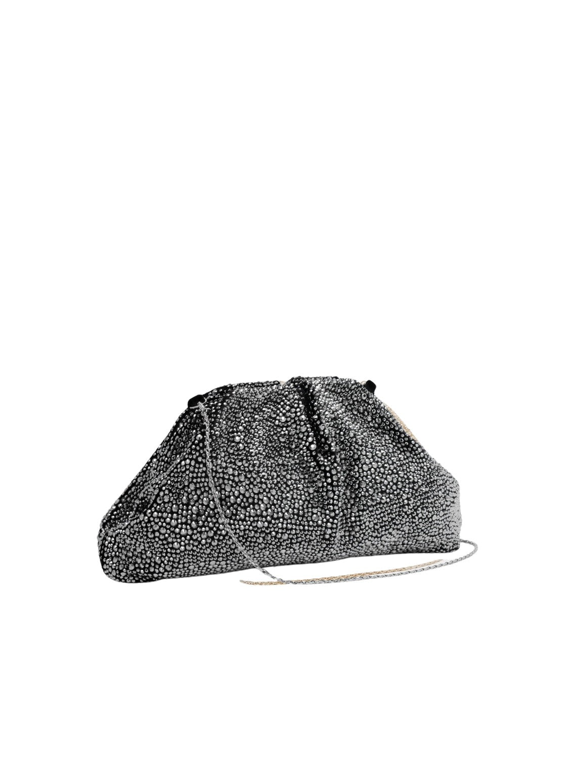 Pochette Mirach argento e nero Twenty four haitch BAG0002362A ARGENTO NERO 
