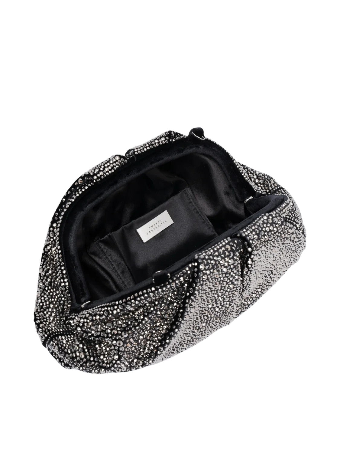 Pochette Mirach argento e nero Twenty four haitch BAG0002362A ARGENTO NERO 