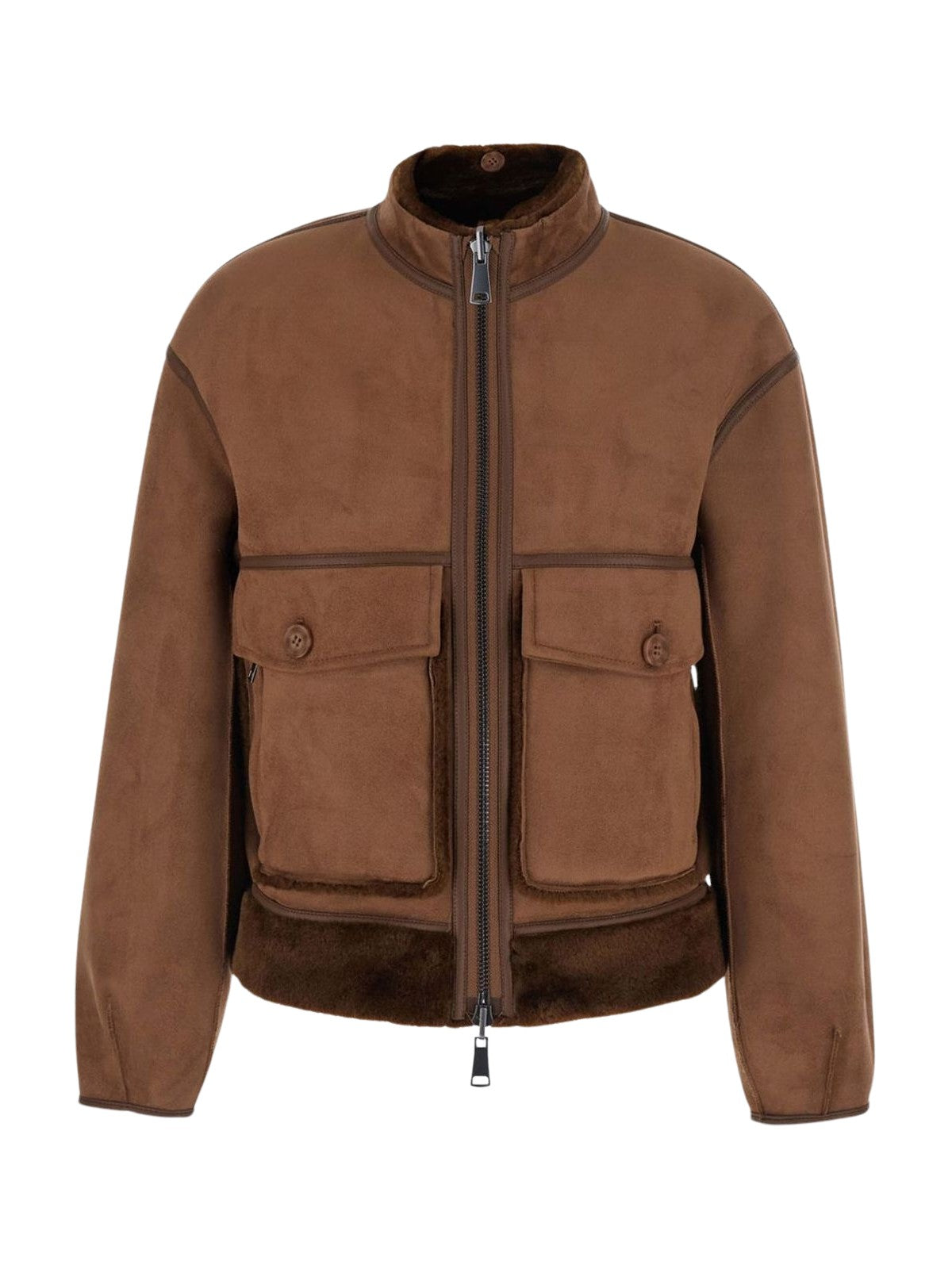 Bomber con sciarpa removibile URBANCODE BJ 20395 COFFEE 