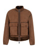 Bomber con sciarpa removibile