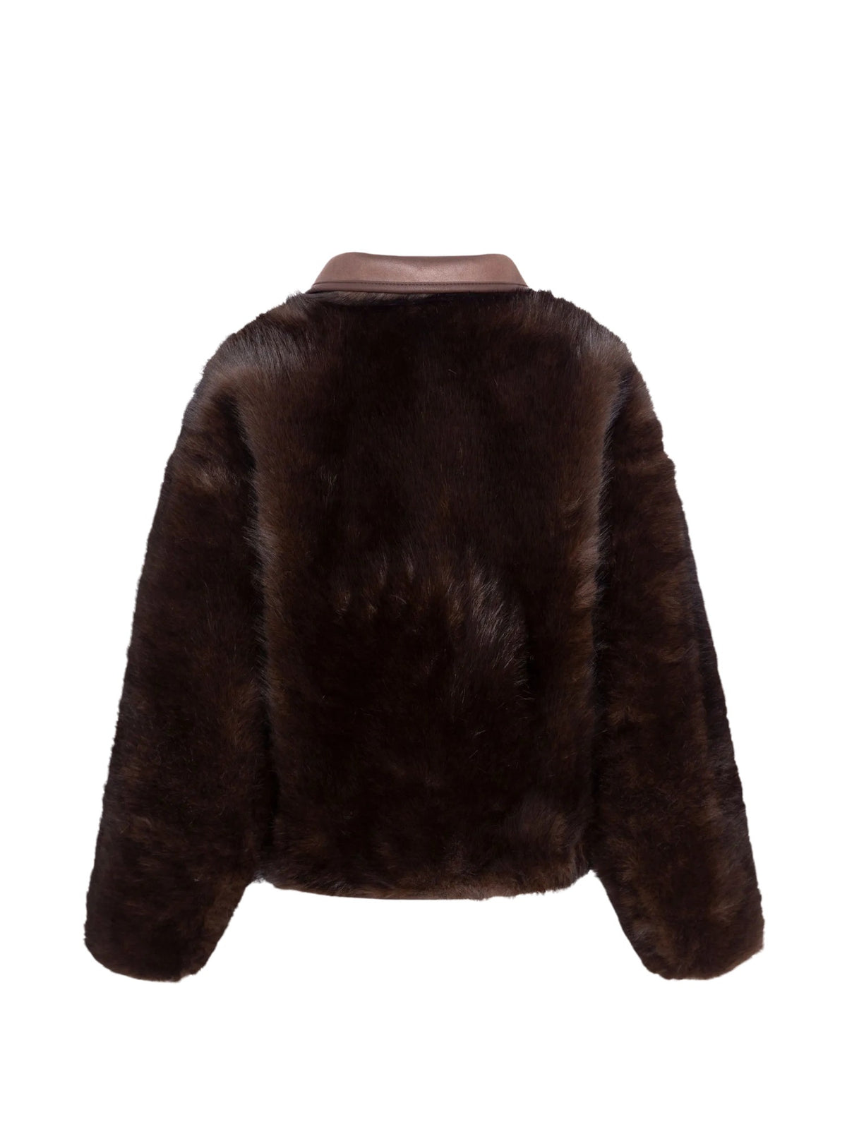 Cappotto reversibile in pelliccia sintetica<BR/> URBANCODE BJ 20455 TRUFFLE 