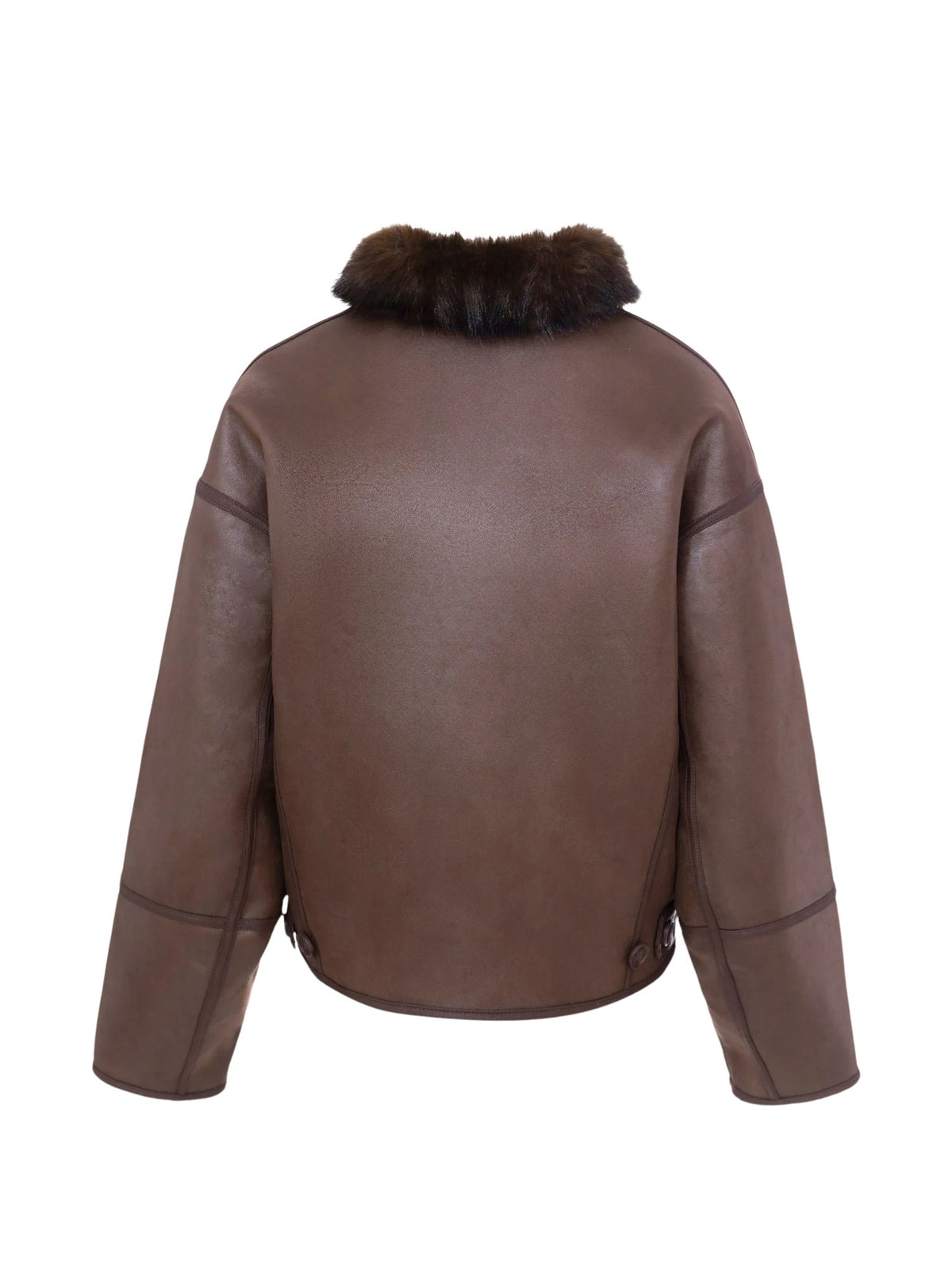 Cappotto reversibile in pelliccia sintetica<BR/> URBANCODE BJ 20455 TRUFFLE 