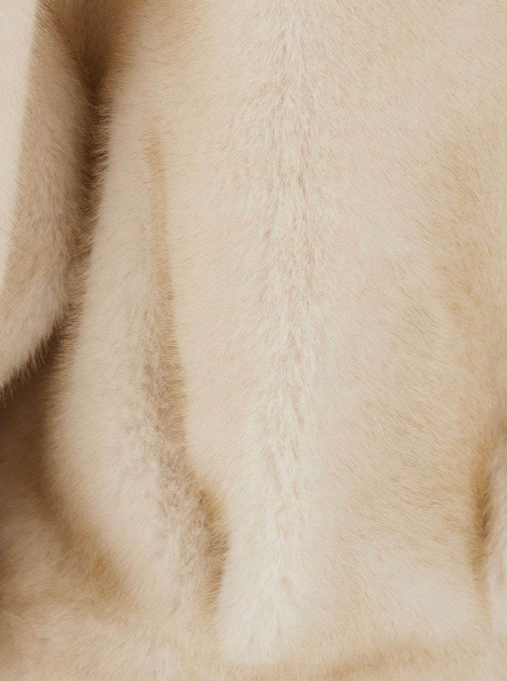 Giacca corta in pelliccia sintetica con zip<BR/> VALENTINI 1972 4104 VANILLA 