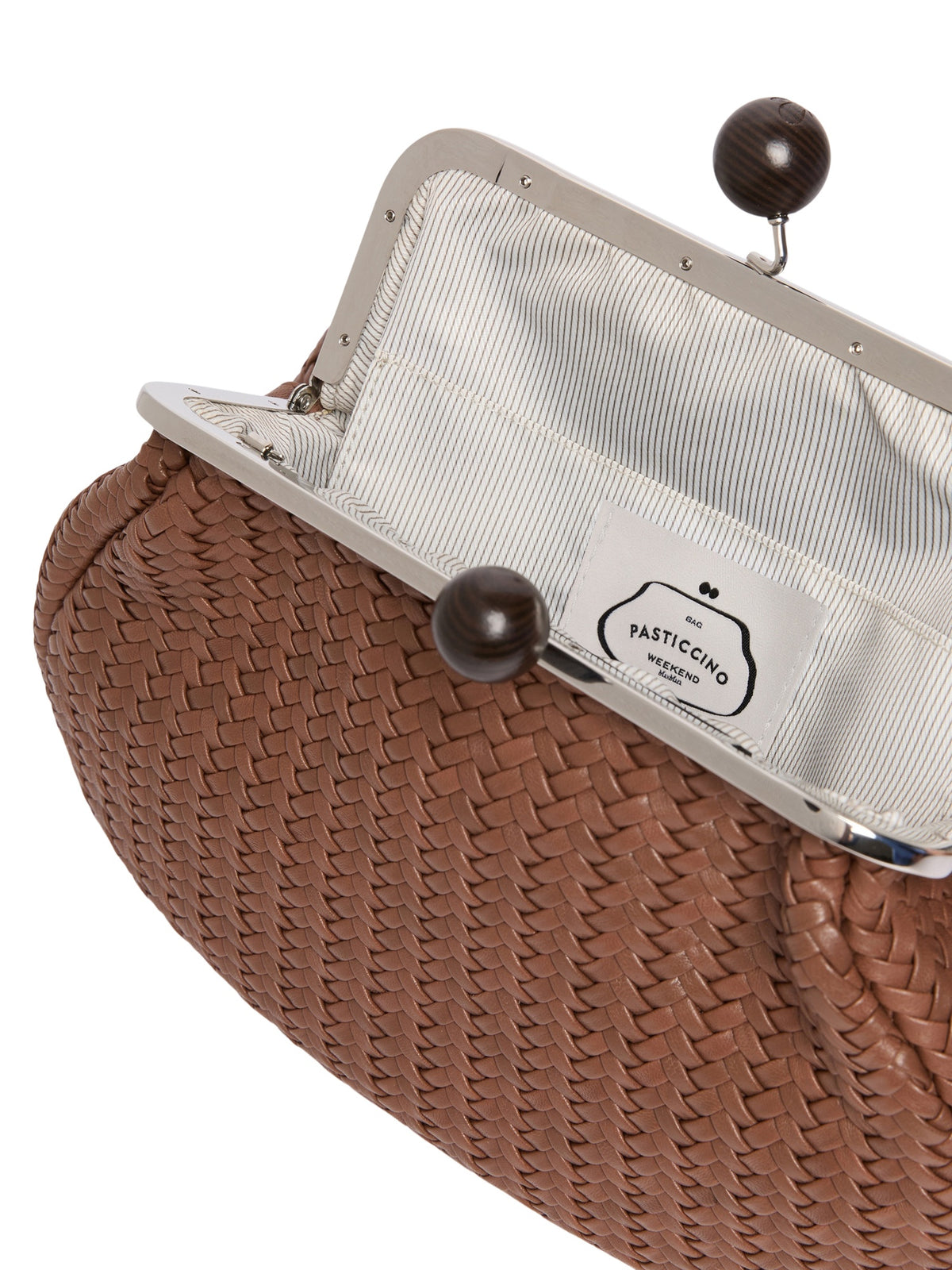 Pasticcino Bag medium in pelle intrecciata<BR/> Weekend accessori 1 2625516074600 001 