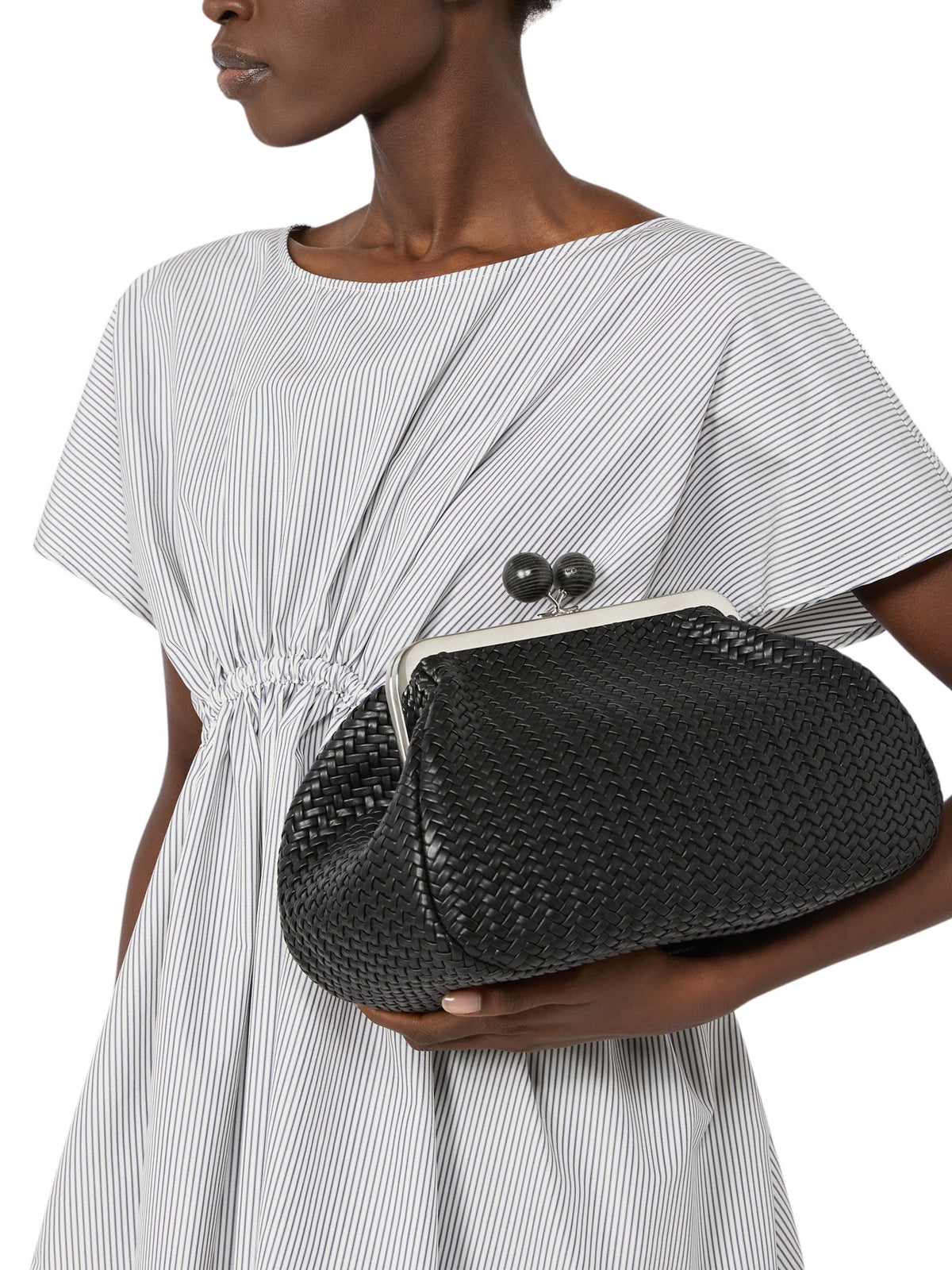 Pasticcino Bag medium in pelle intrecciata<BR/> Weekend accessori 1 2625516074600 002 