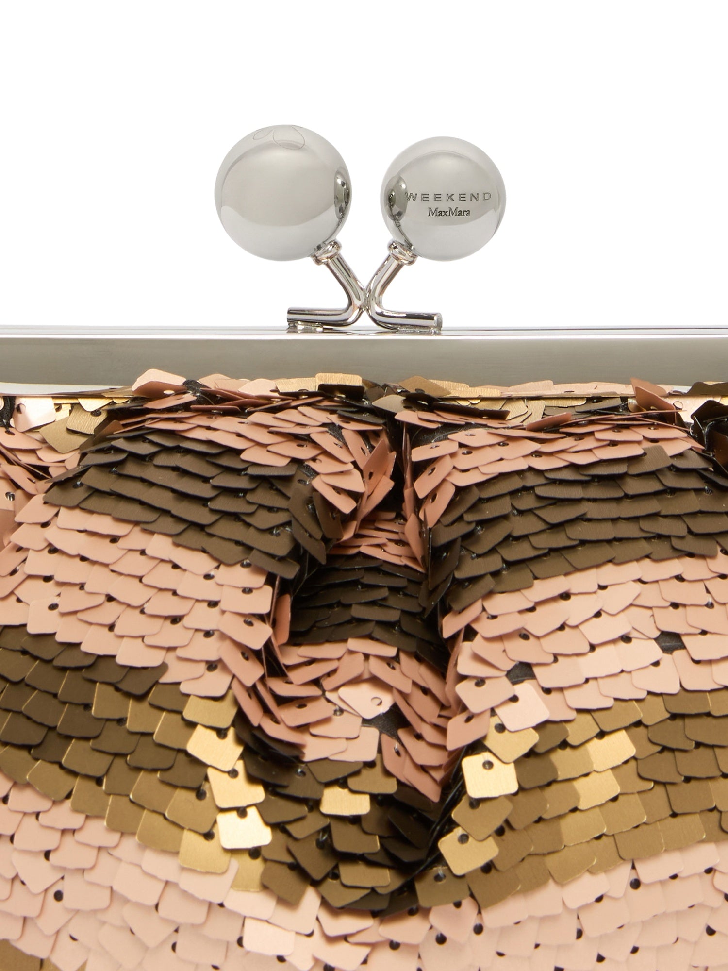 Pasticcino Bag small con paillettes a righe<BR/> Weekend accessori 1 2625516094600 002 