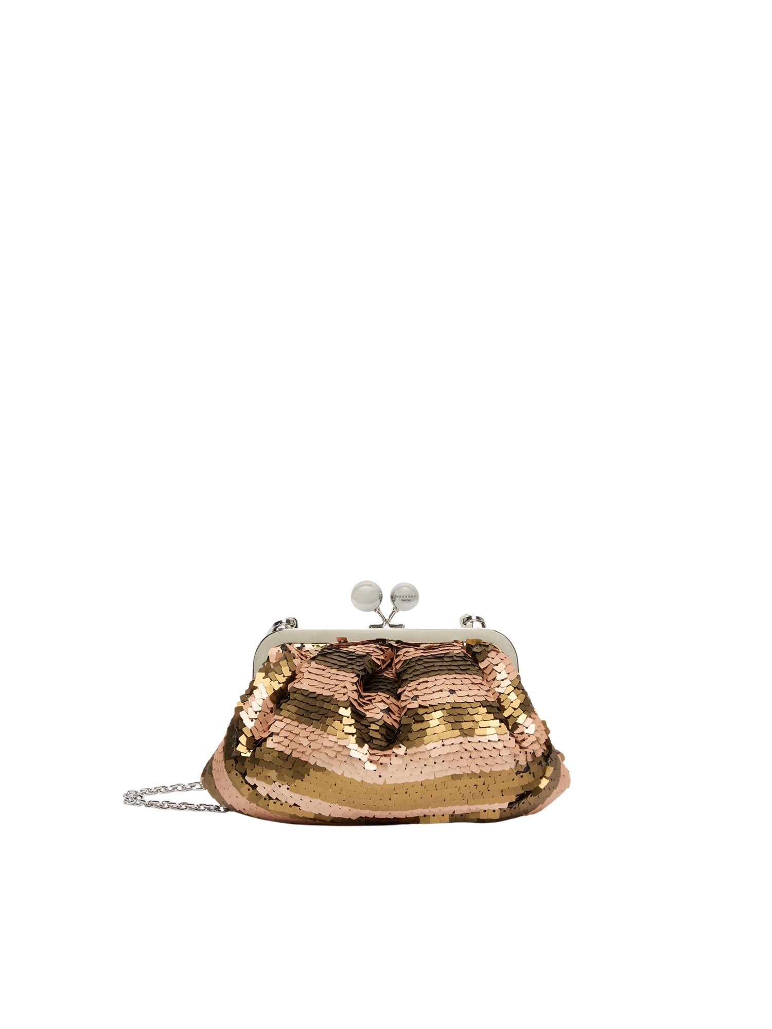 Pasticcino Bag small con paillettes a righe<BR/> Weekend accessori 1 2625516094600 002 