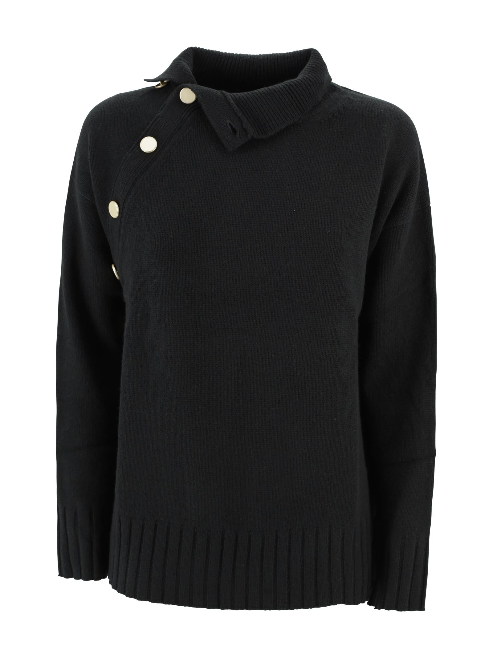 Maglia collo alto con bottoni Kujten F4804 81 