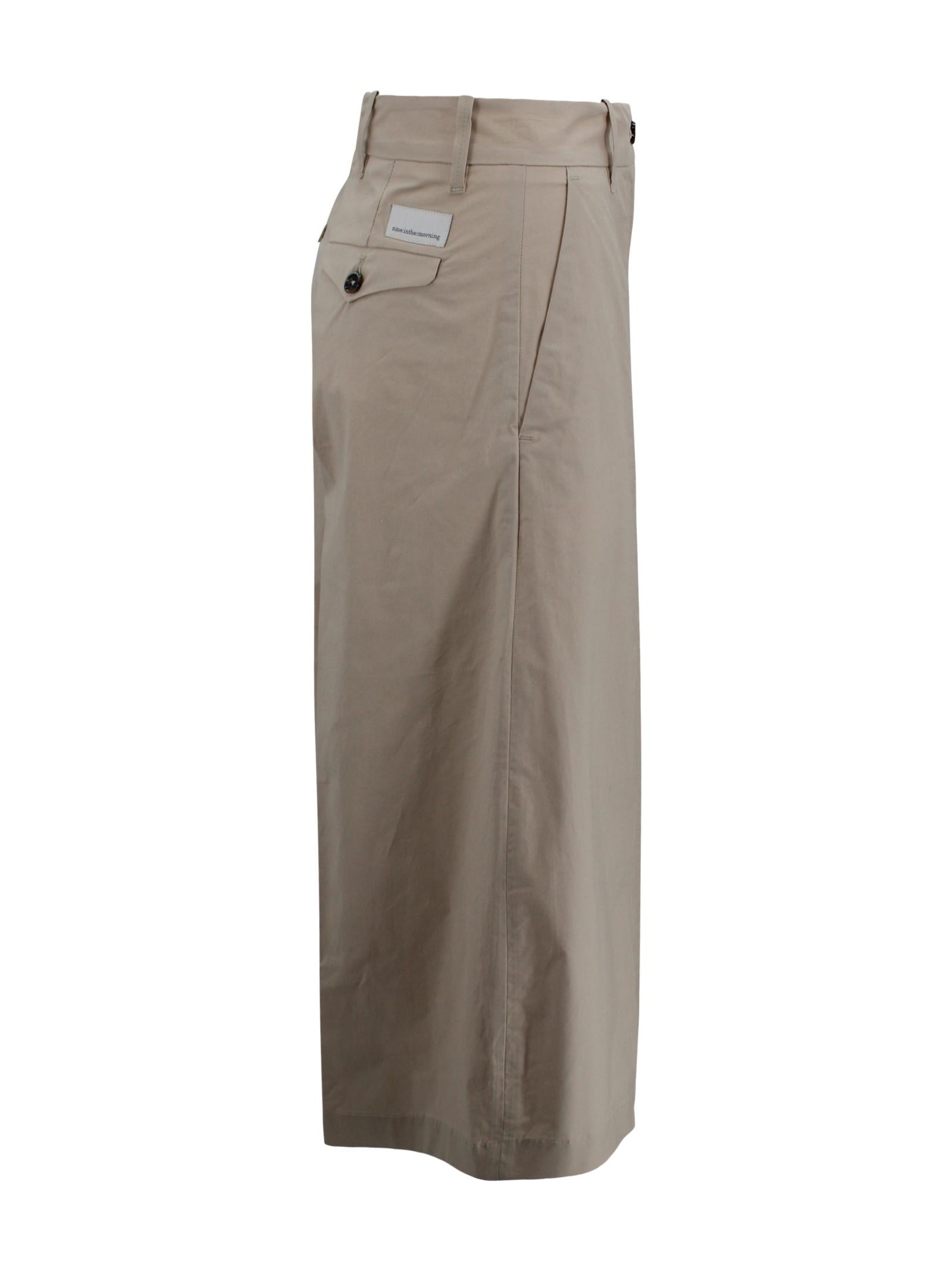 Pantaloni plissettati a gamba ampia Nine in the morning FIA01  