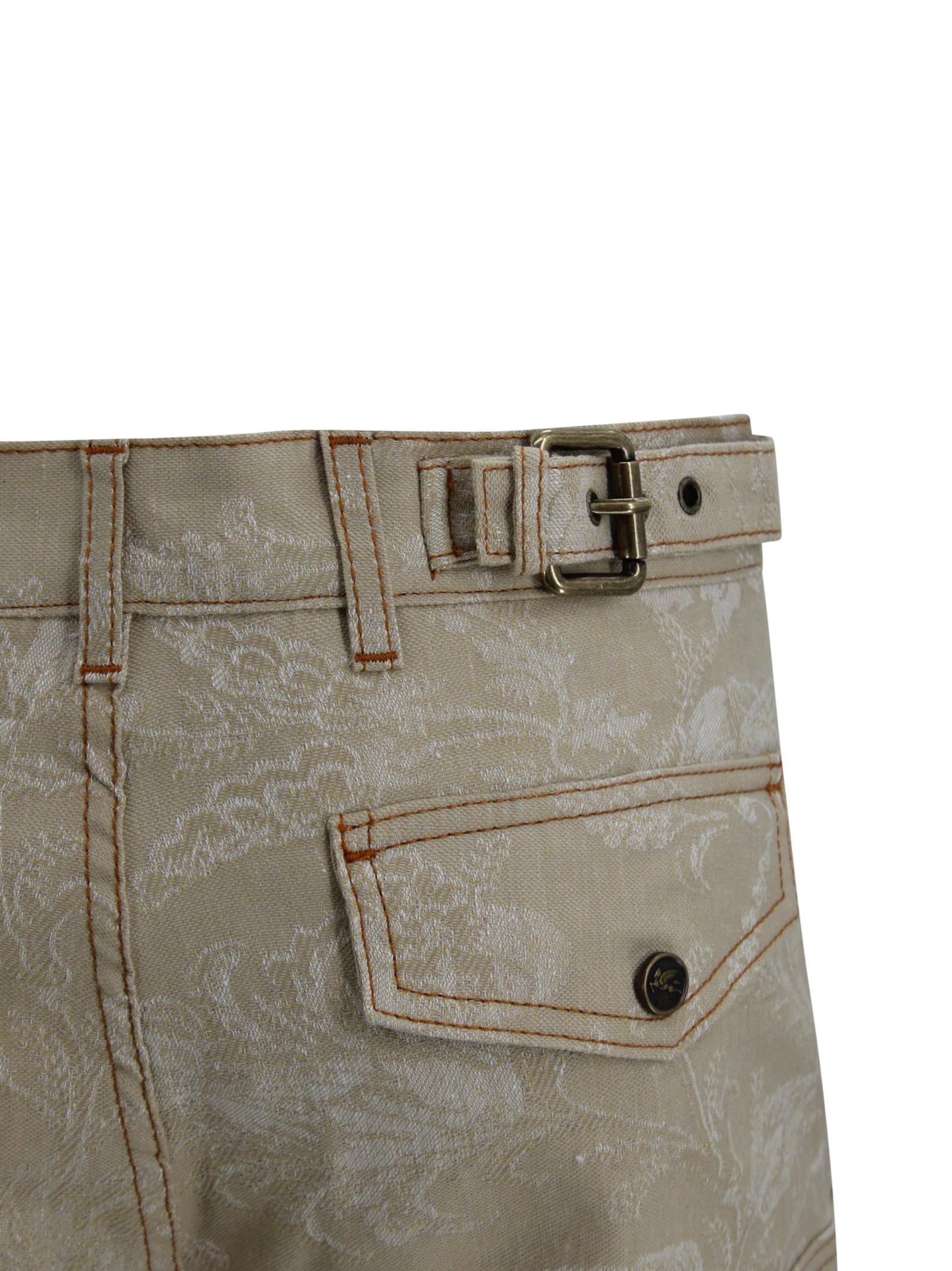 Pantaloni Cargo con Motivo Floreale Jacquard Etro Milano WRNB0033 99TJEK7S9820 
