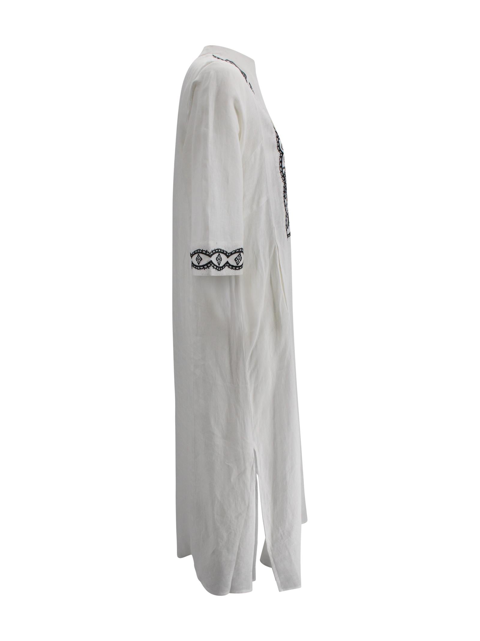 Kaftano "Riad" in Lino con Cintura Luxi of sea RL02 02 
