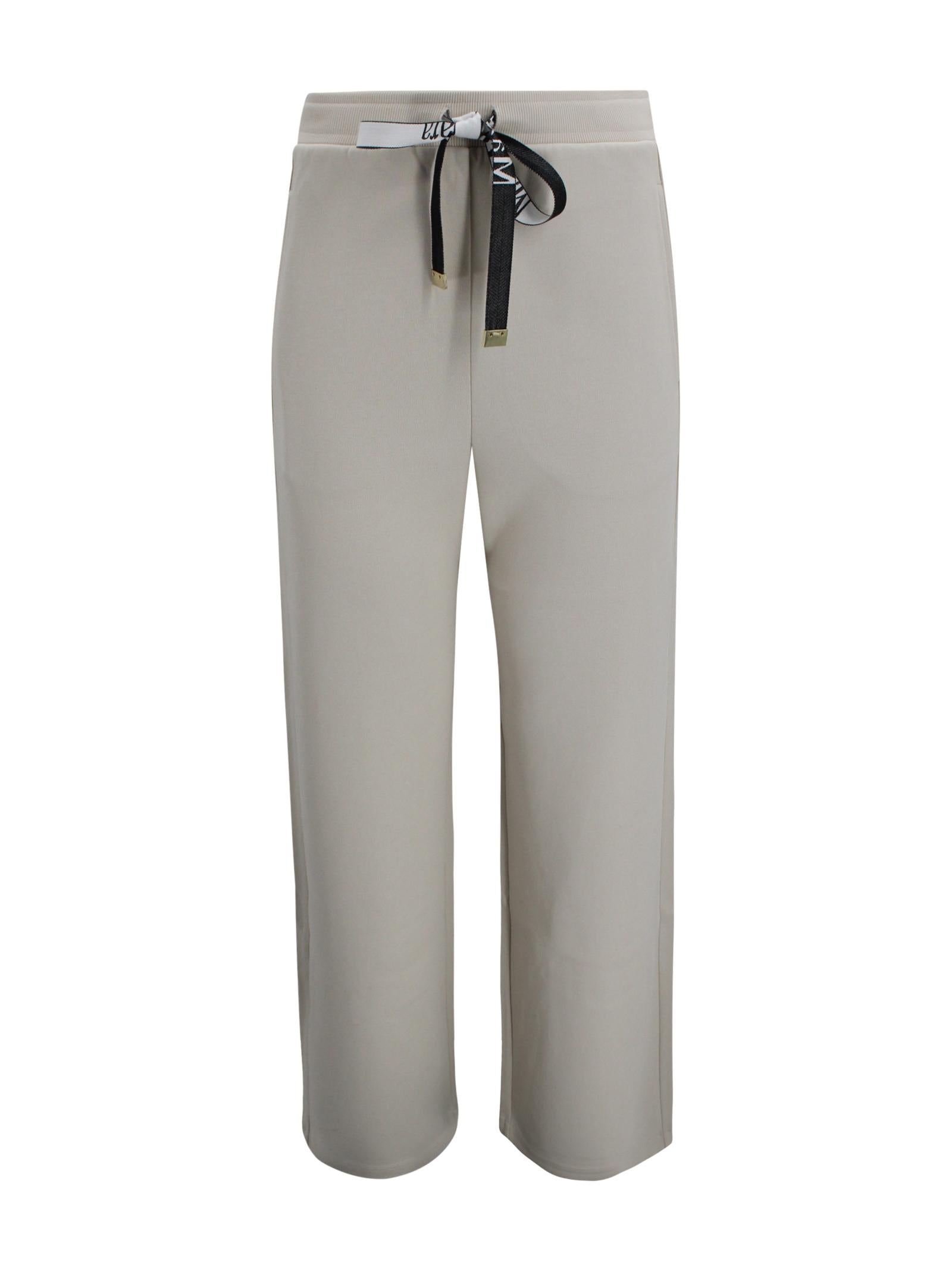 Pantalone wide leg in jersey di cotone tecnico S MAXMARA 1 2619781051600 001 