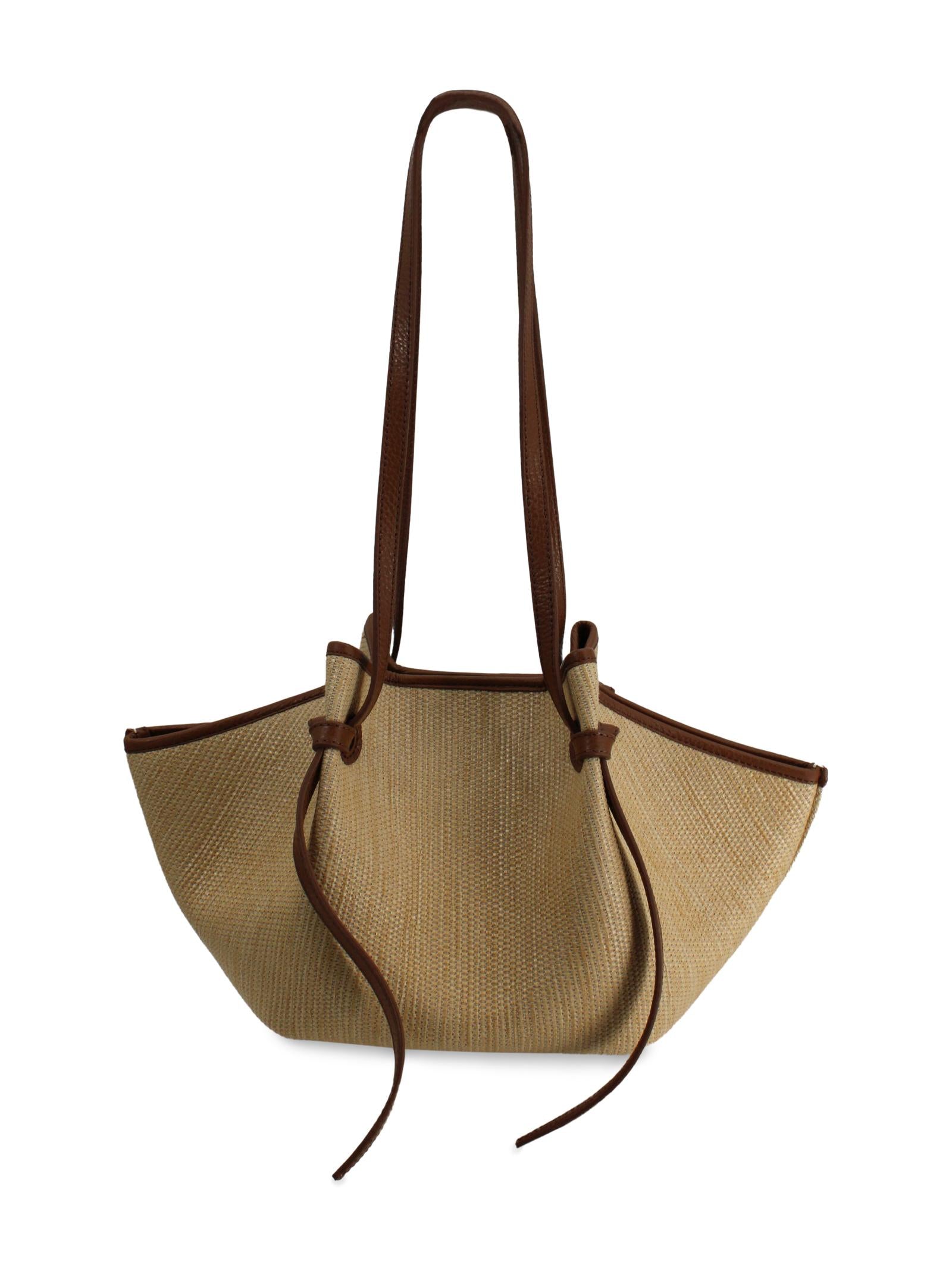 Borsa a Spalla "Mochi" in Rafia Intrecciata Yuzefi MOCHI 02 