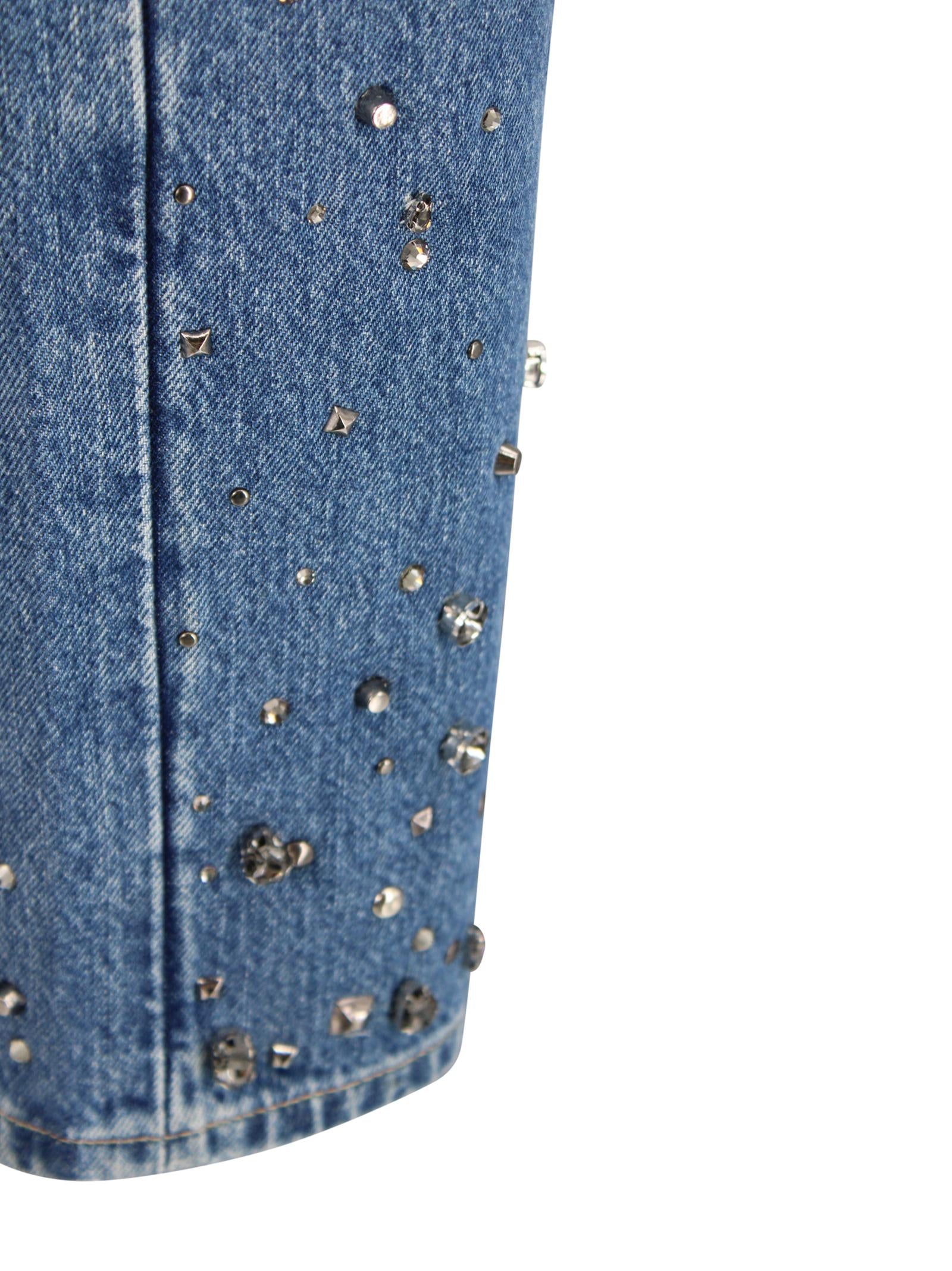 Slouchy Wide Tailorless Dance With Crystals & Studs 7 FOR ALL MANKIND 7U8FCE52 U71ZB 