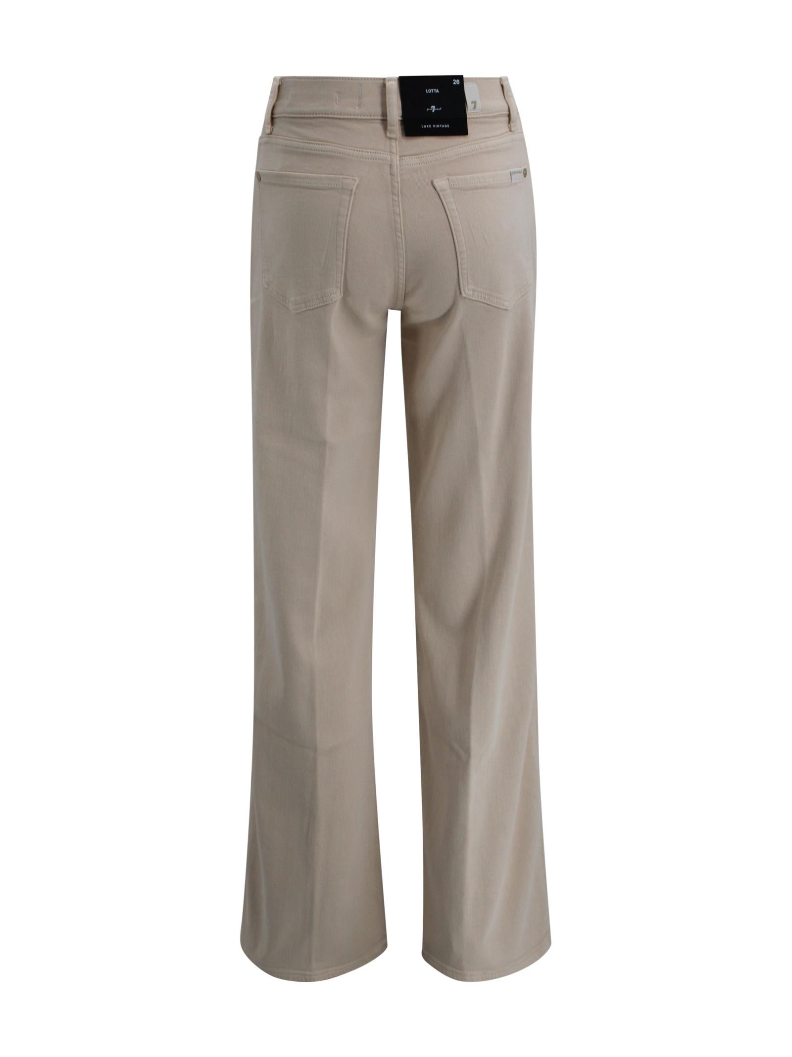 Jeans in cotone a gamba ampia e vita alta 7 FOR ALL MANKIND 7UG20C14 U71ZA 