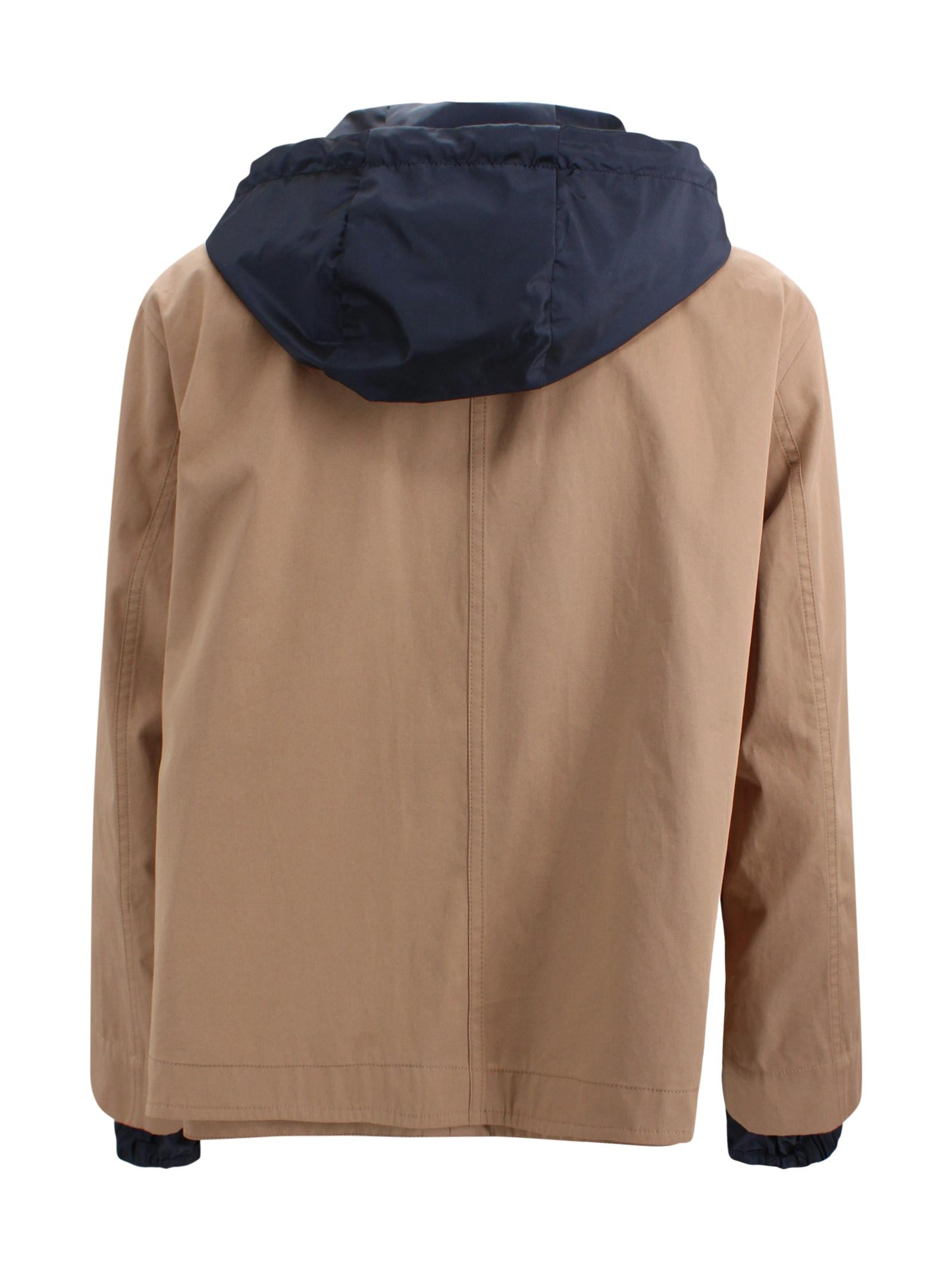 Giacca beige con cappuccio reversibile Herno GC000547D 132382192 