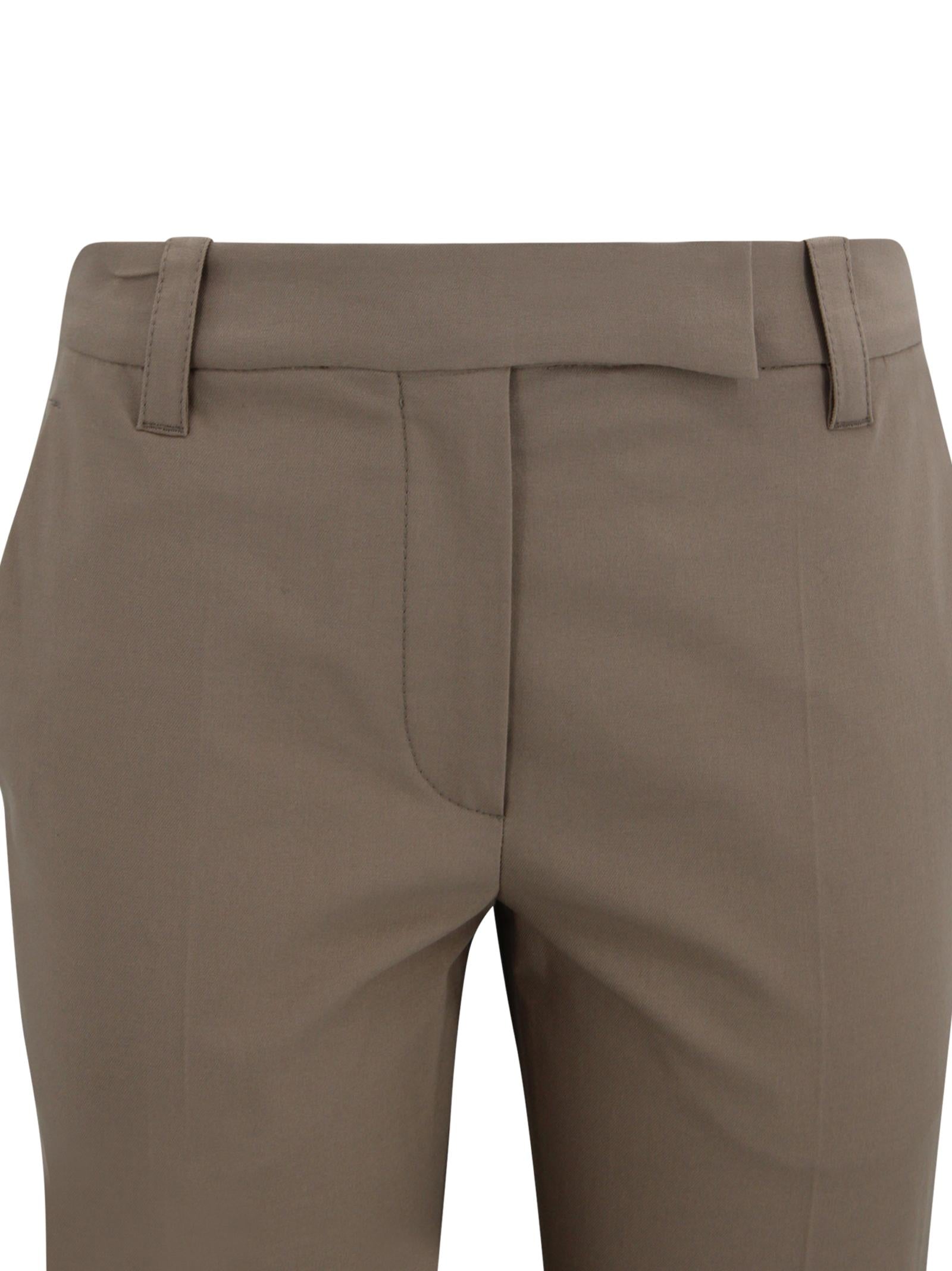 Pantaloni crop a vita media Brunello Cucinelli M0F70P9169 C9325 
