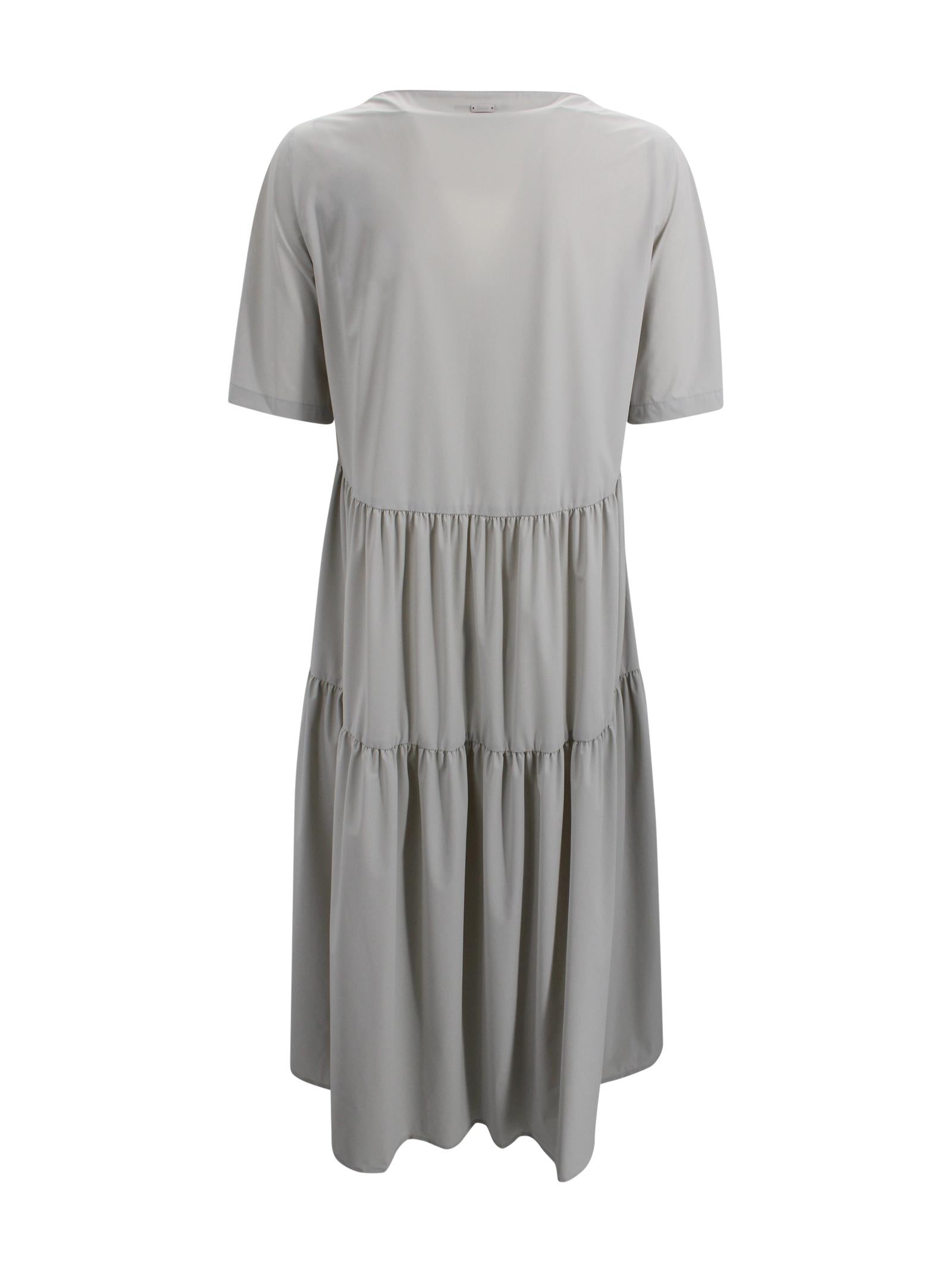 Abito midi con gonna a balze Herno AB000071D 12691Z1250 
