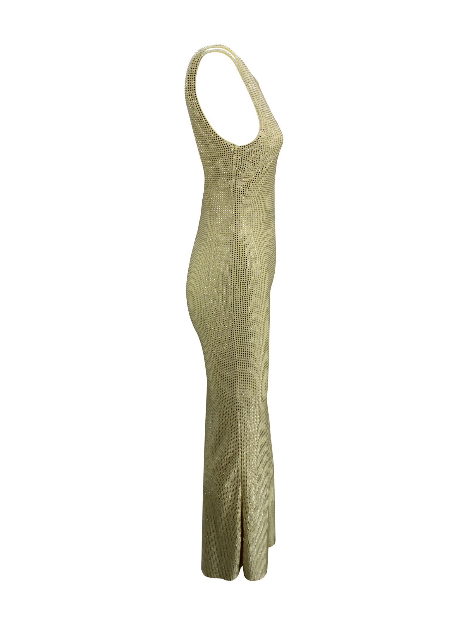 Abito lungo smanicato con paillettes Twenty four haitch A526GIA62P  