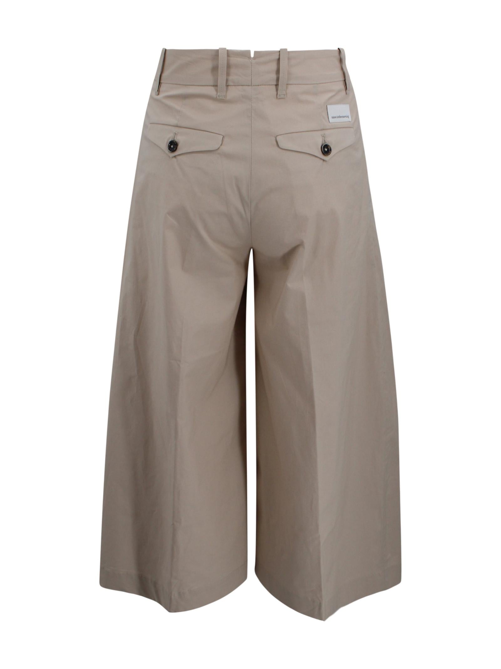 Pantaloni plissettati a gamba ampia Nine in the morning FIA01  