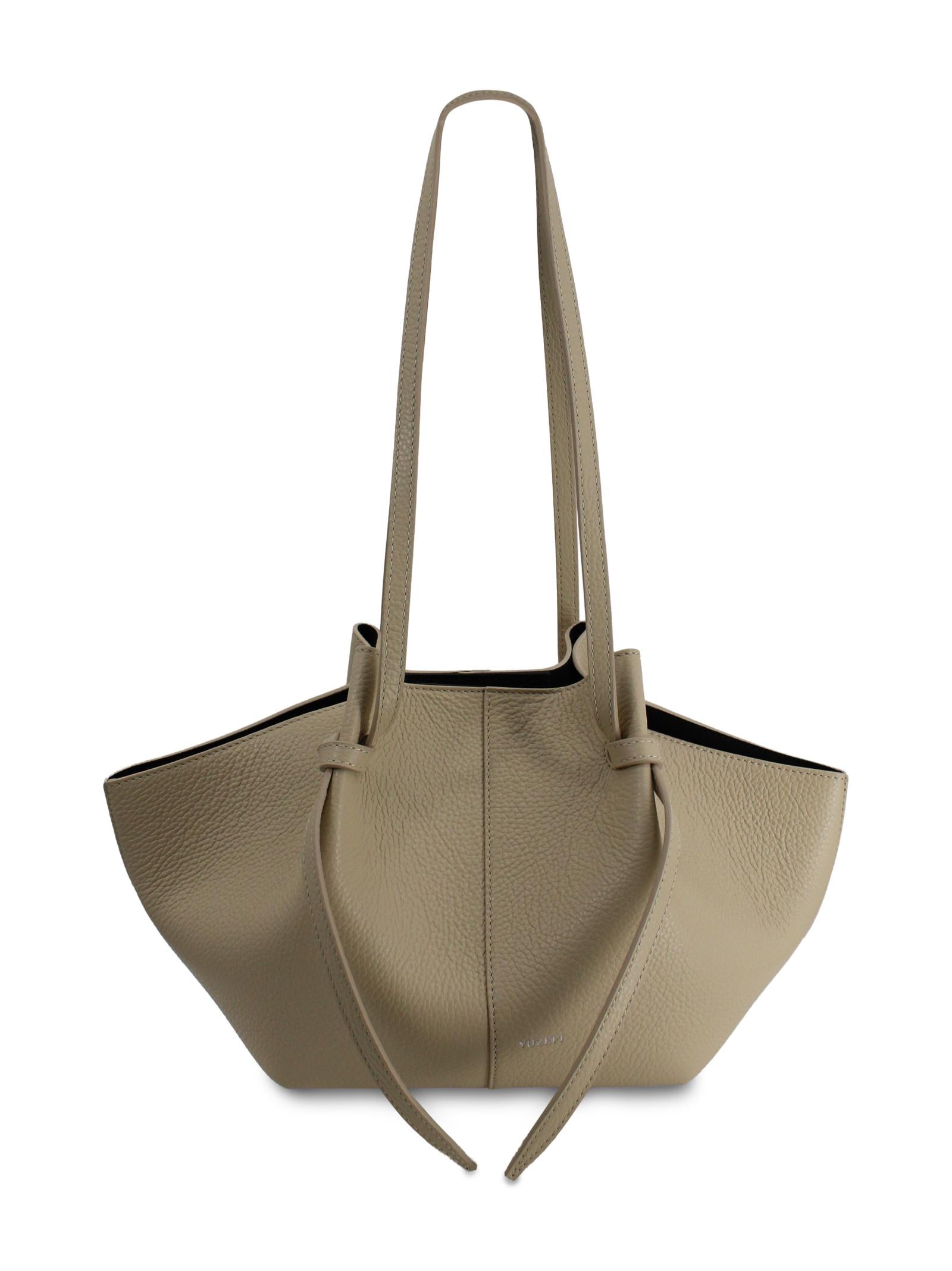 Borsa a Spalla "Mochi" Beige con Coulisse Yuzefi MOCHI  