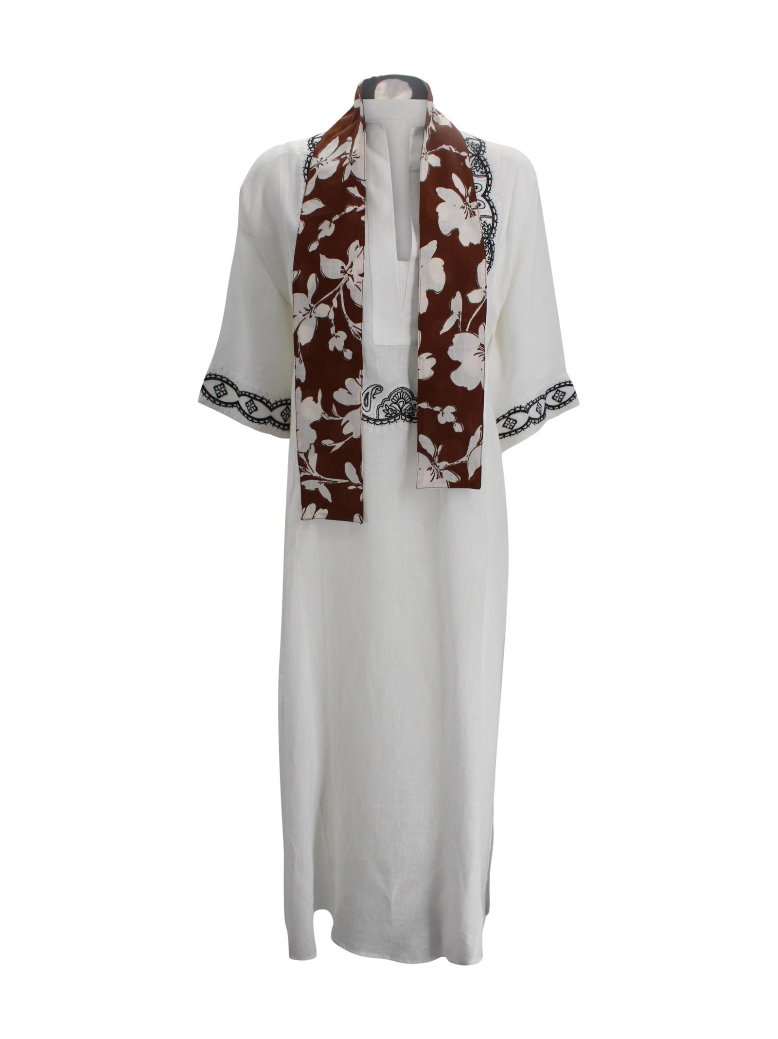 Kaftano "Riad" in Lino con Cintura Luxi of sea RL02 02 