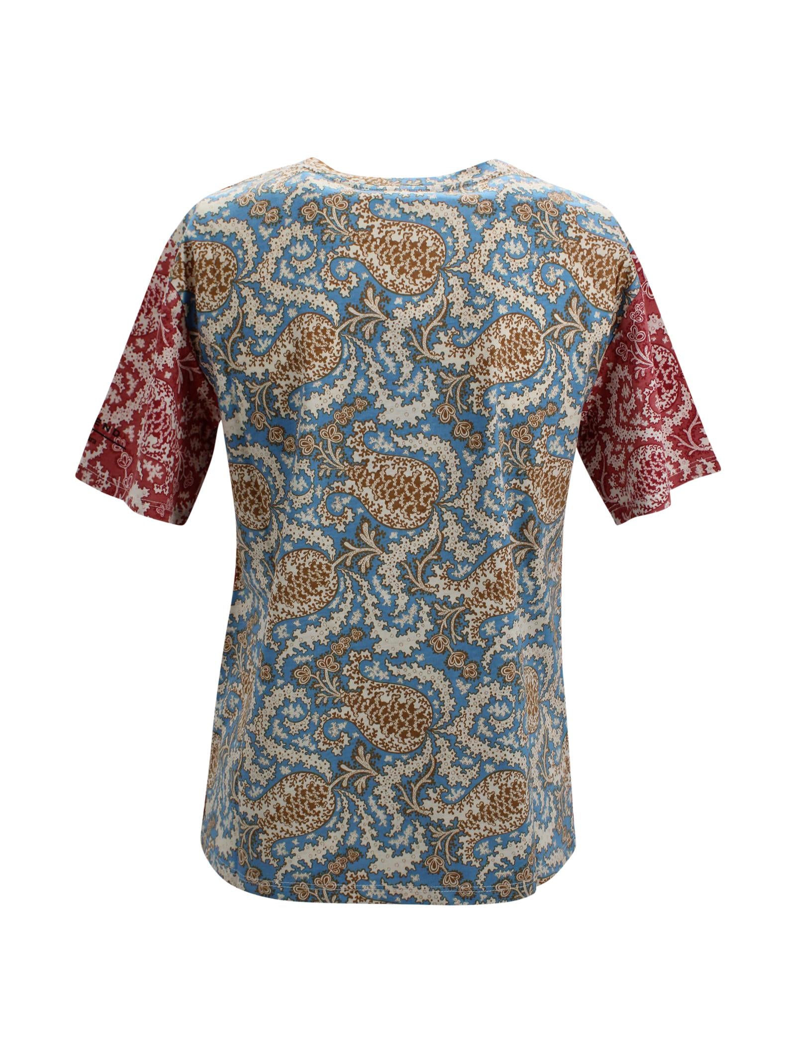 T-shirt in cotone con stampa paisley Max Mara Weekend 2615971022600 012 