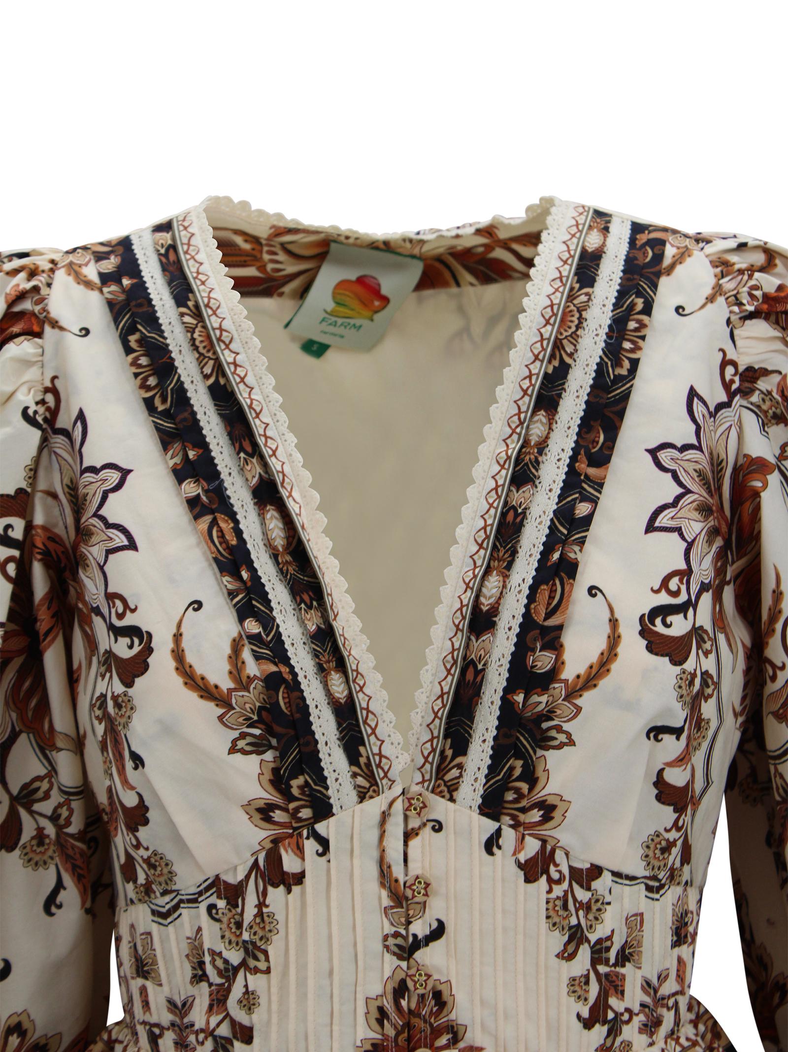 Camicia floreale con dettagli in pizzo Farm Rio 344141 26069 