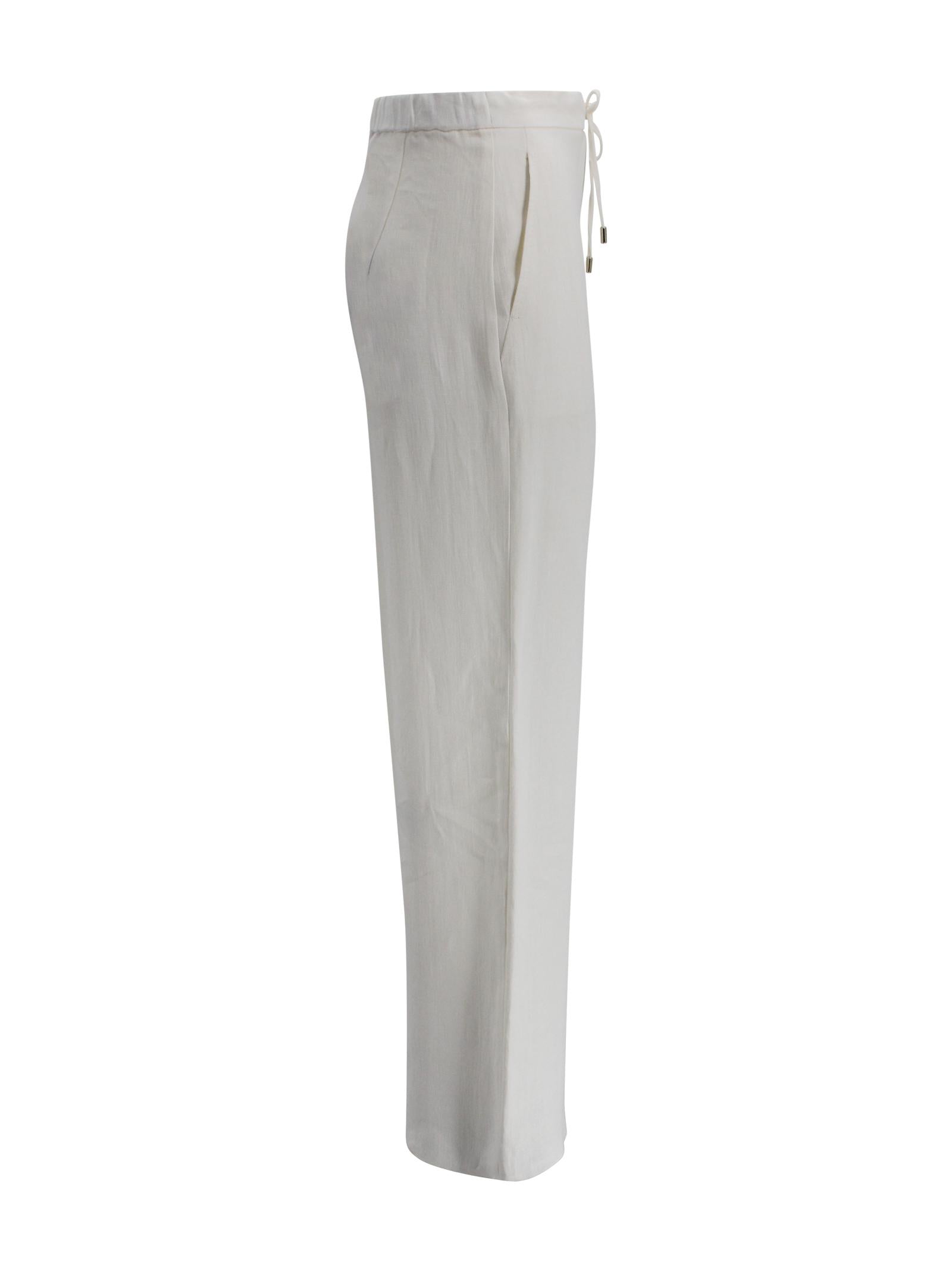 Pantalone Pelota modello jogging in lino Max Mara Studio 2616131042600 015 