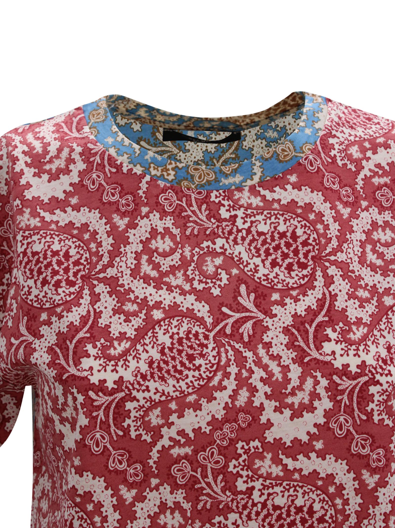T-shirt in cotone con stampa paisley Max Mara Weekend 2615971022600 012 