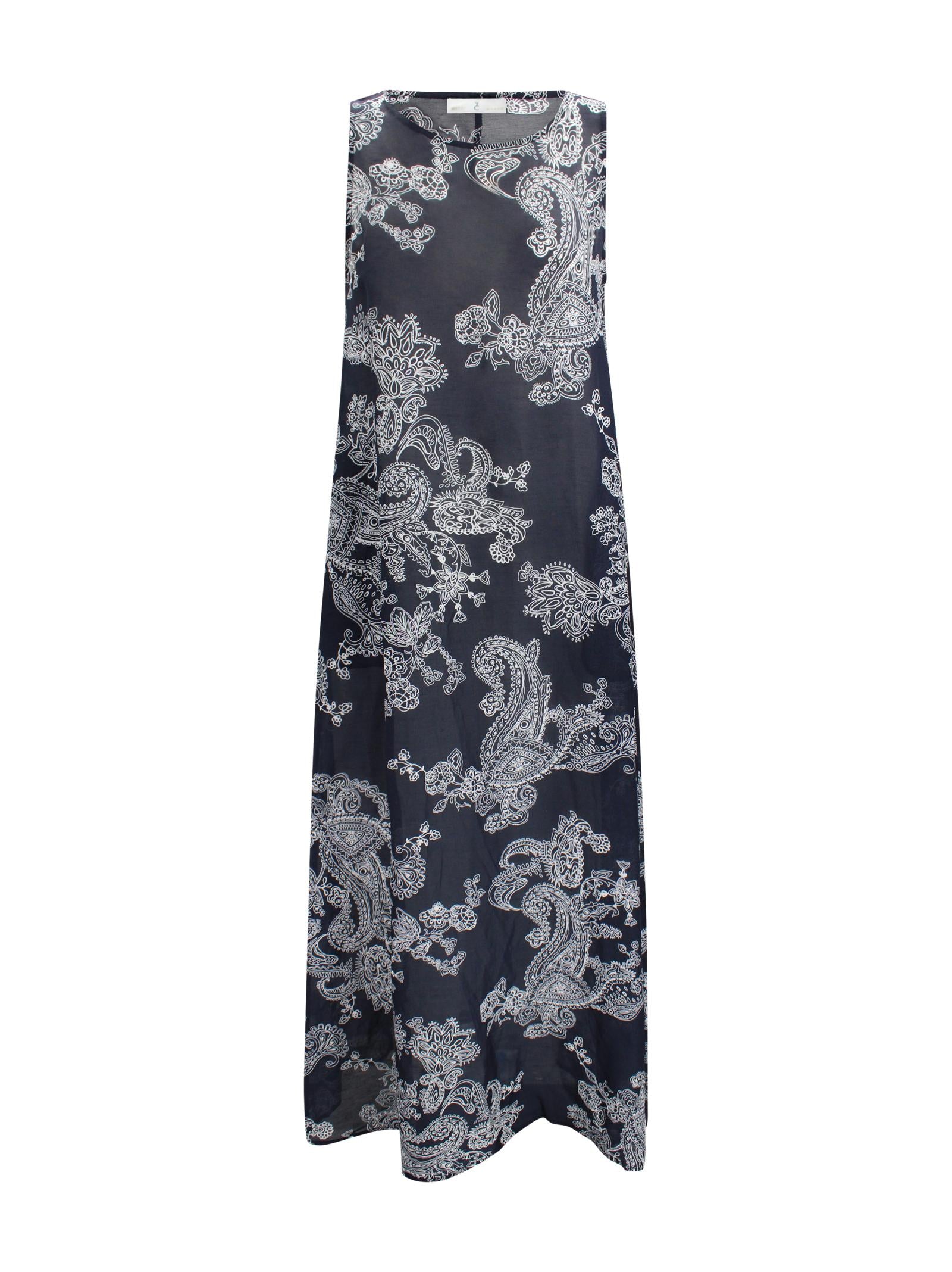 Abito lungo floreale senza maniche Whyci WH1582 1031 