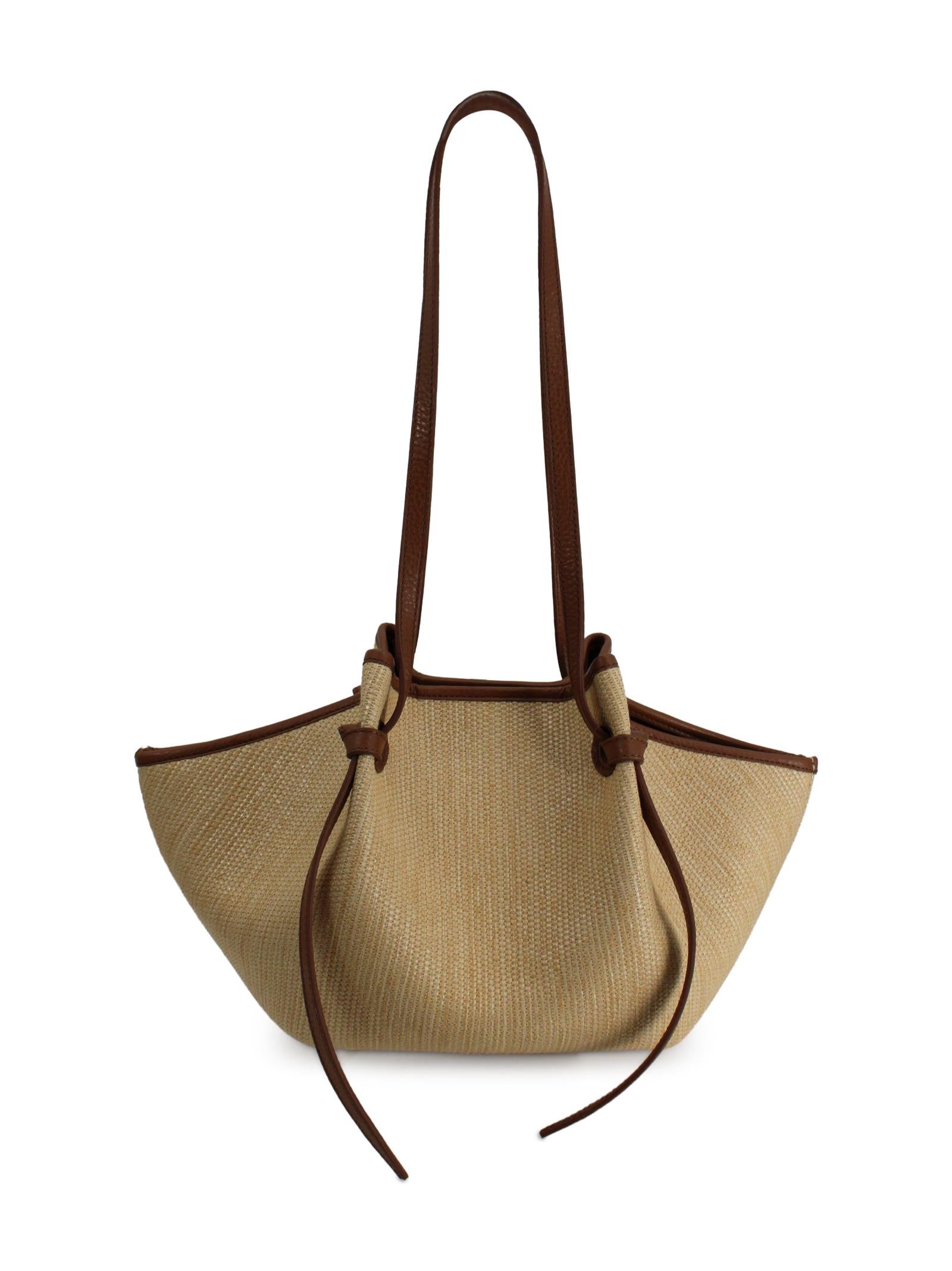 Borsa a Spalla "Mochi" in Rafia Intrecciata Yuzefi MOCHI 02 