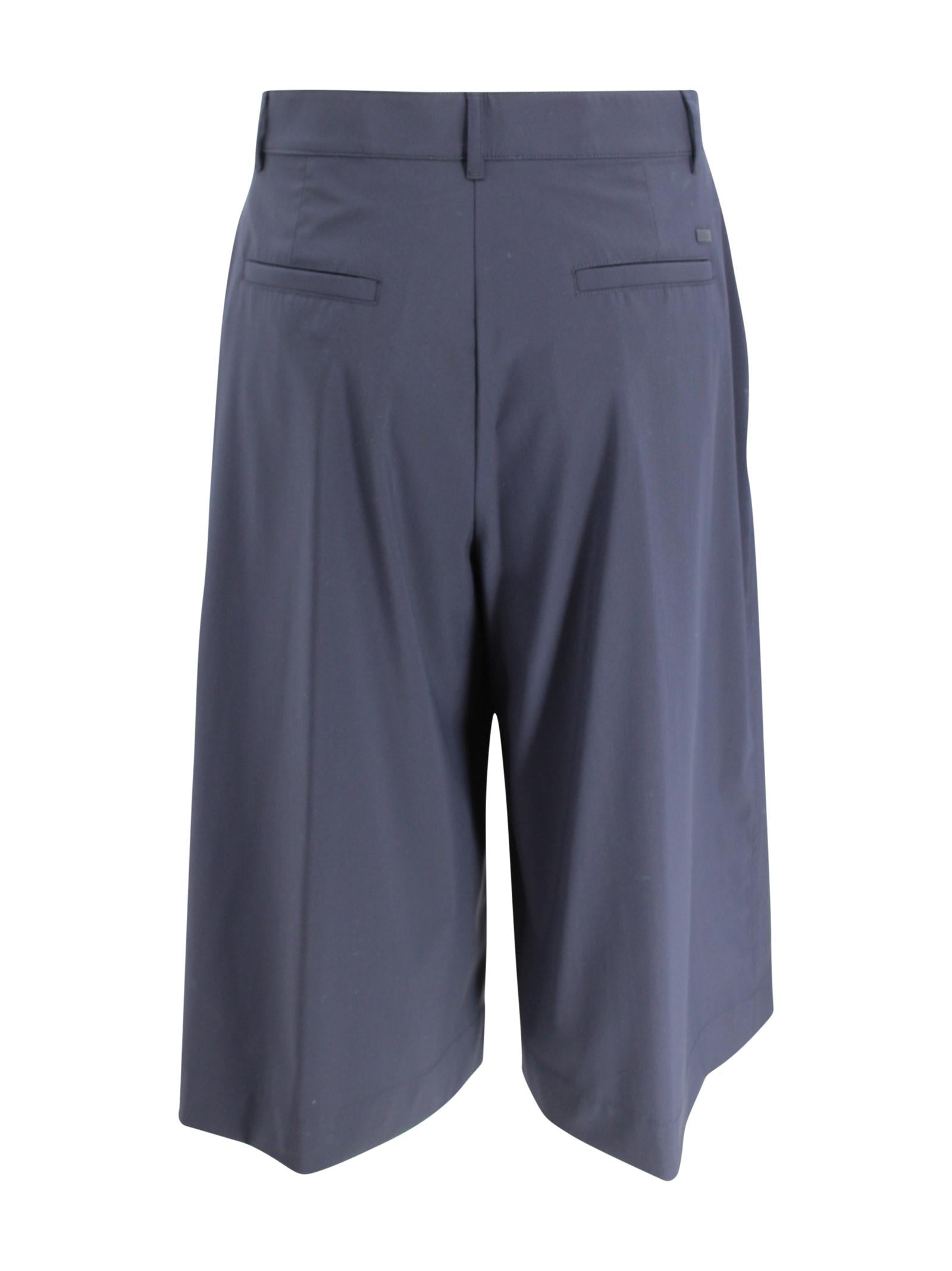 Bermuda Vita Alta in Cotone Herno PT000225D 334849200 