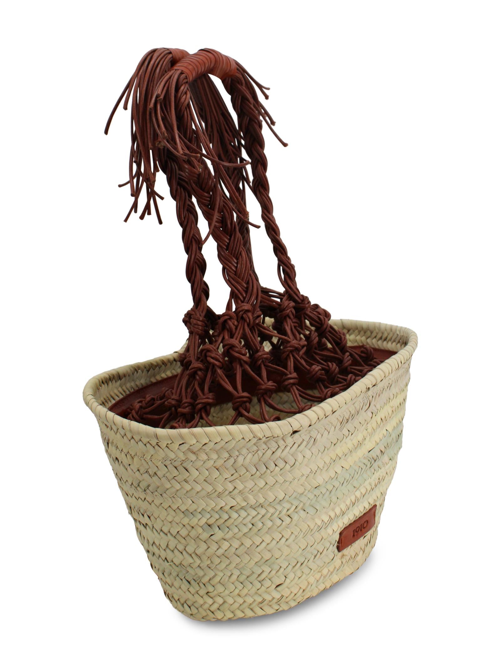 Cesta in Palma Intrecciata a Mano CATARZI P26CAT59 NATCUO 