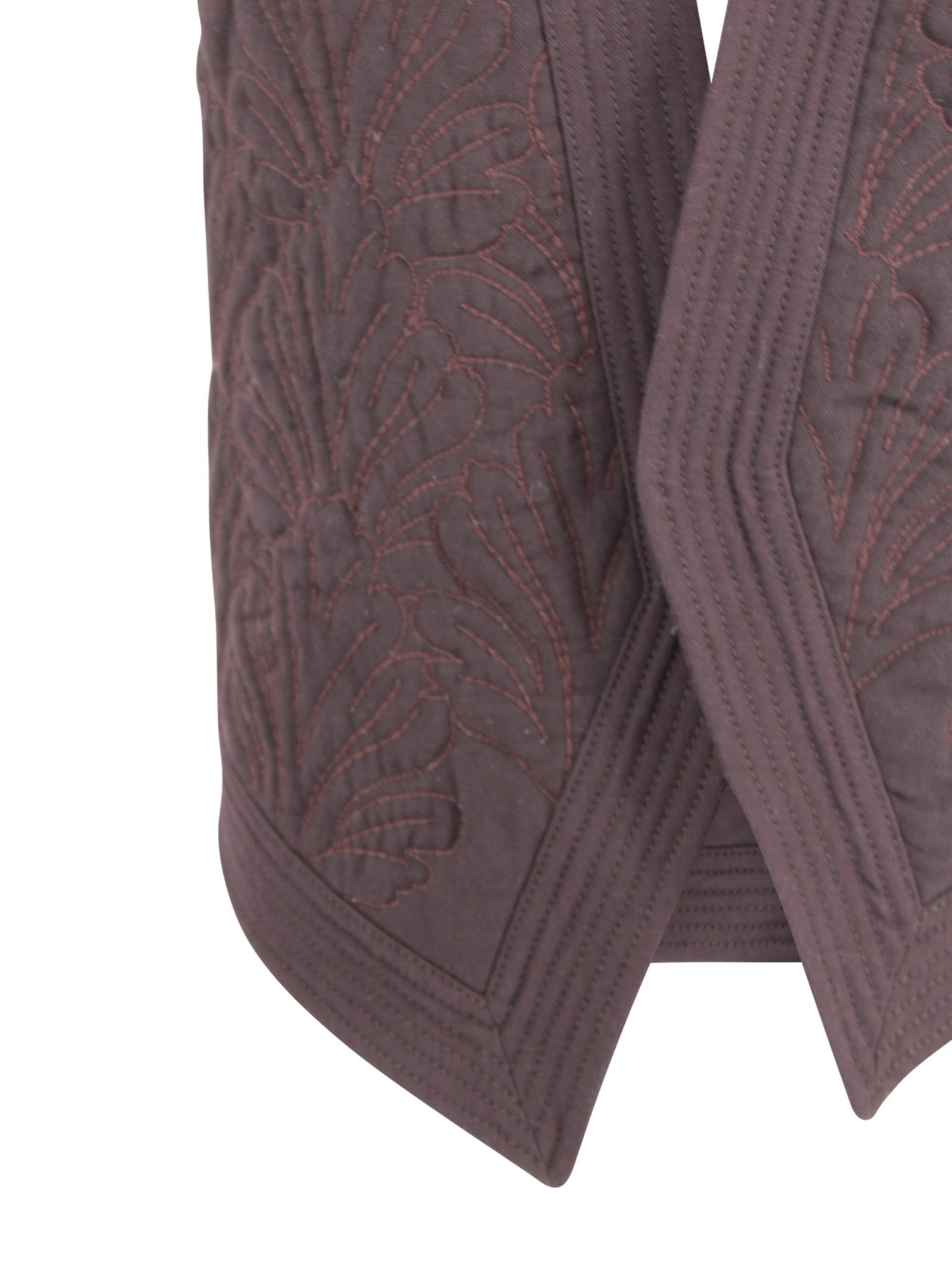 Gilet Marrone con Scollo all'Americana Alberta Ferretti 261M-1005-0132 0103 