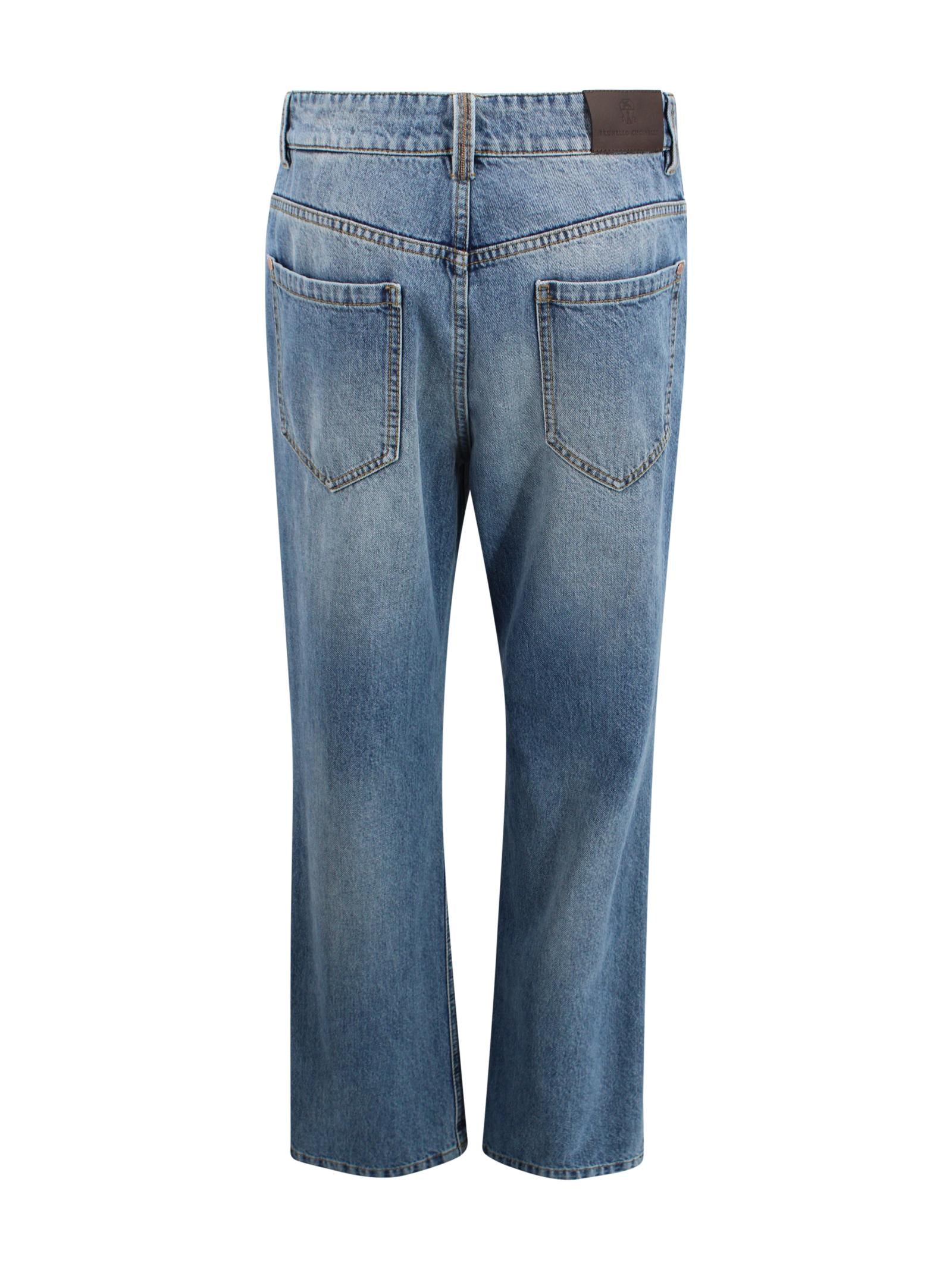 Jeans con design a cinque tasche Brunello Cucinelli MA095P5758 C9012 