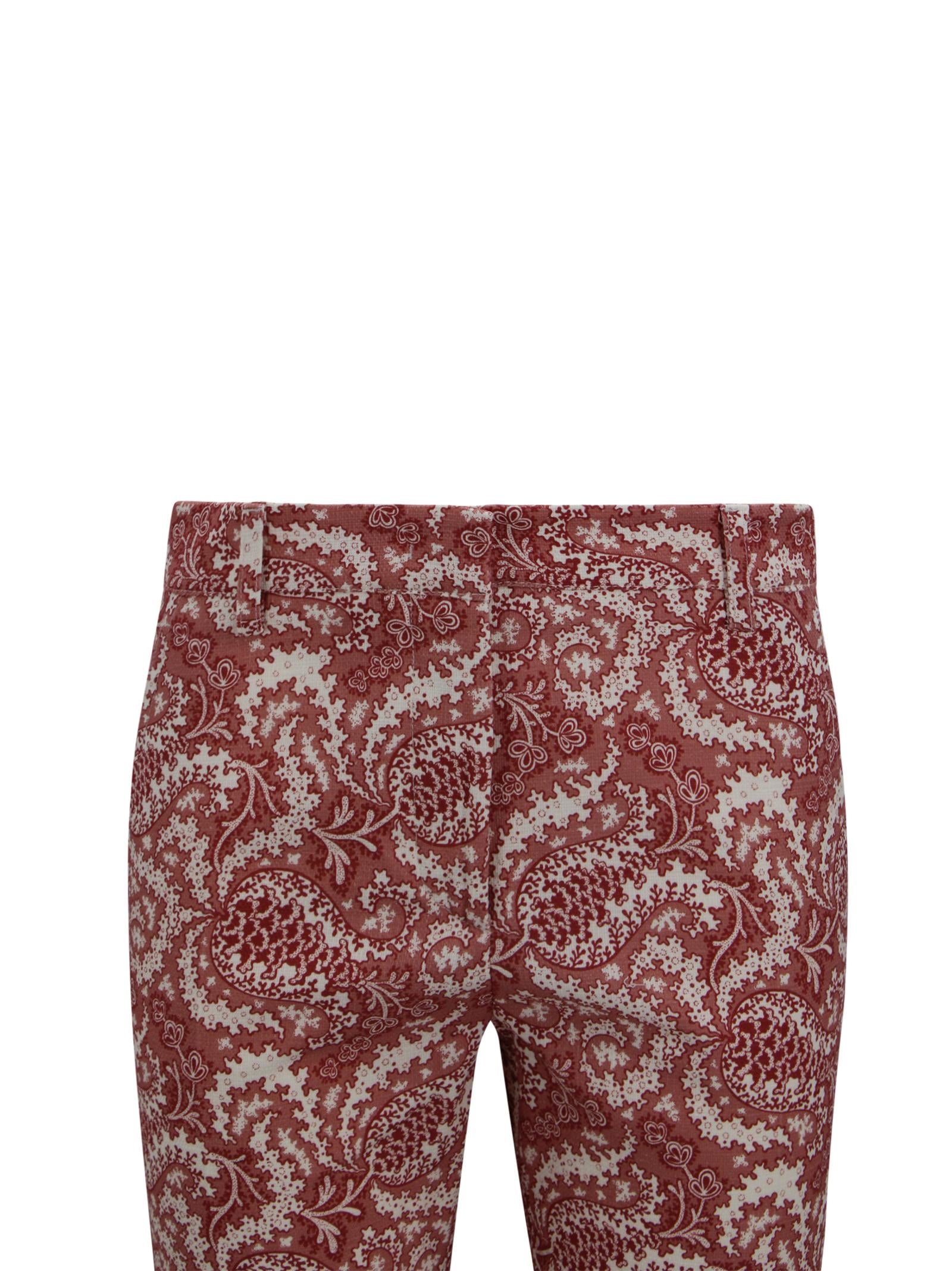 Pantaloni a vita alta con stampa floreale Max Mara Weekend 2615131162600 009 