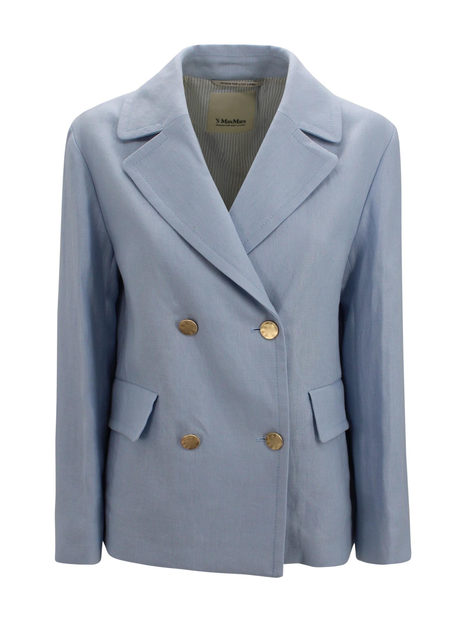 Giacca doppiopetto in puro lino S MAXMARA 2 2619041033600 005 