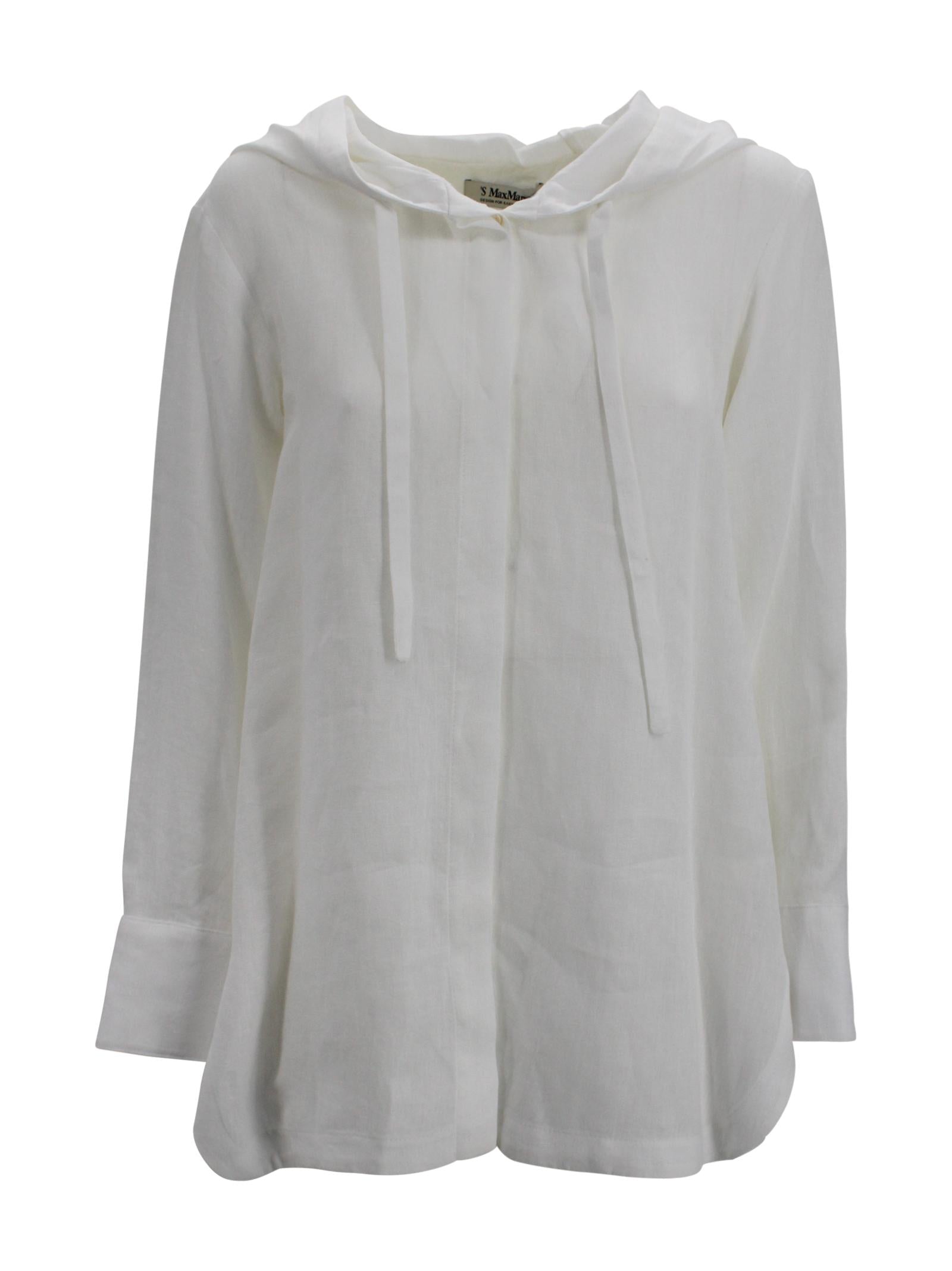Blusa con Cappuccio in Lino 'S Max Mara S MAXMARA 2 26191910236 006 