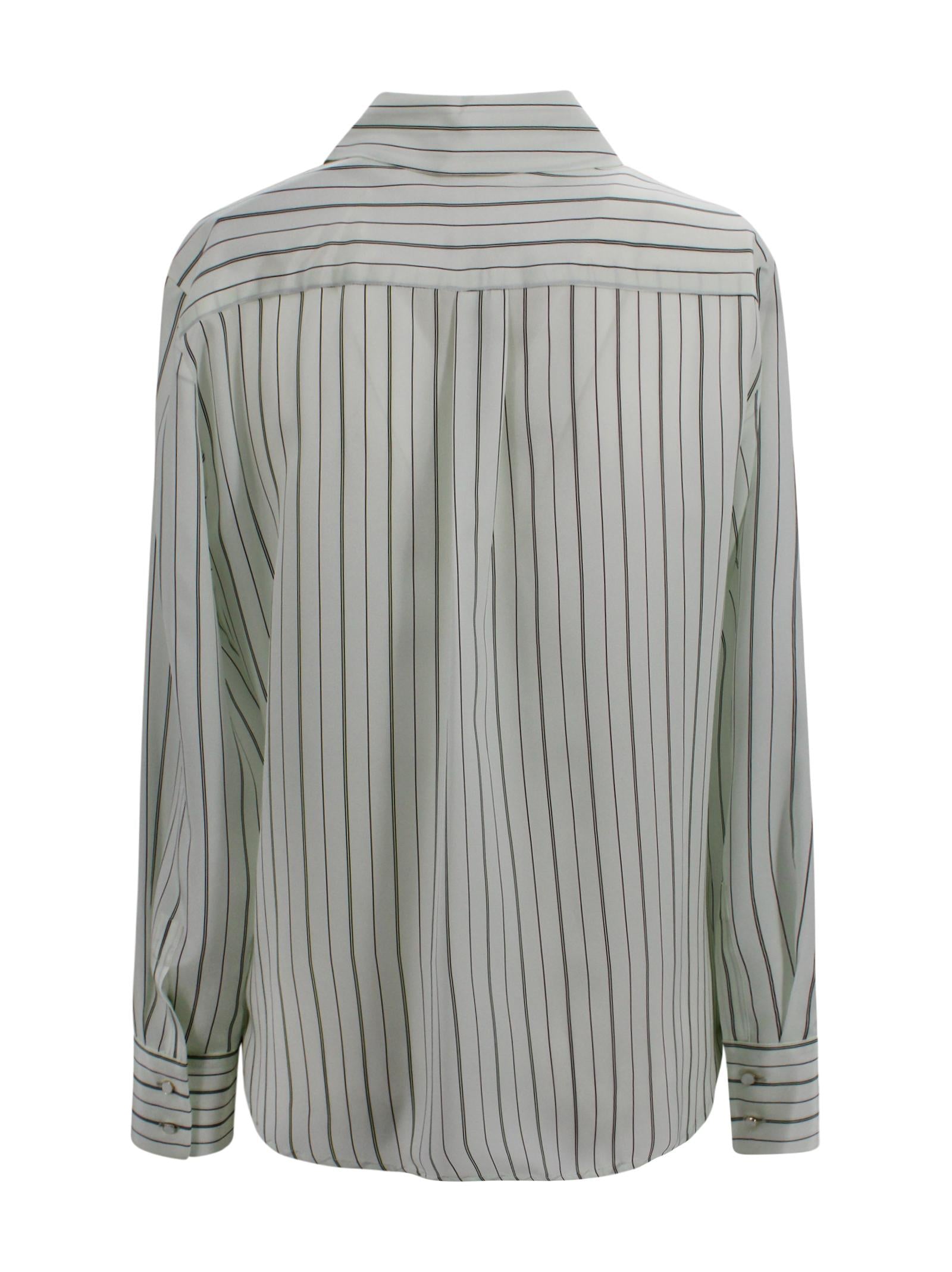 Camicia in pura seta con motivo stampato all over Max Mara Studio 2616111011600 002 