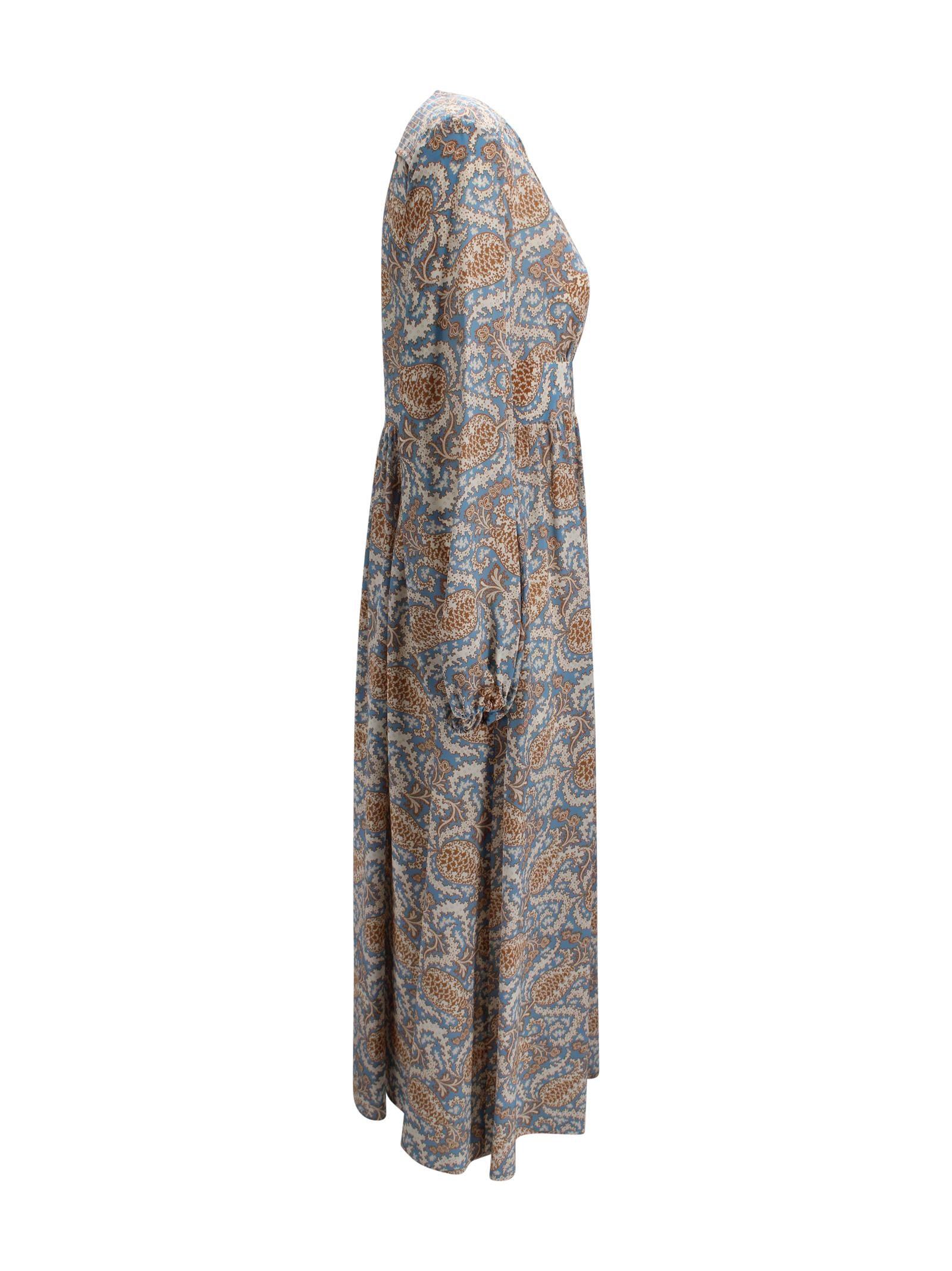 Abito lungo in crêpe de Chine di seta Max Mara Weekend 2615221162600 011 