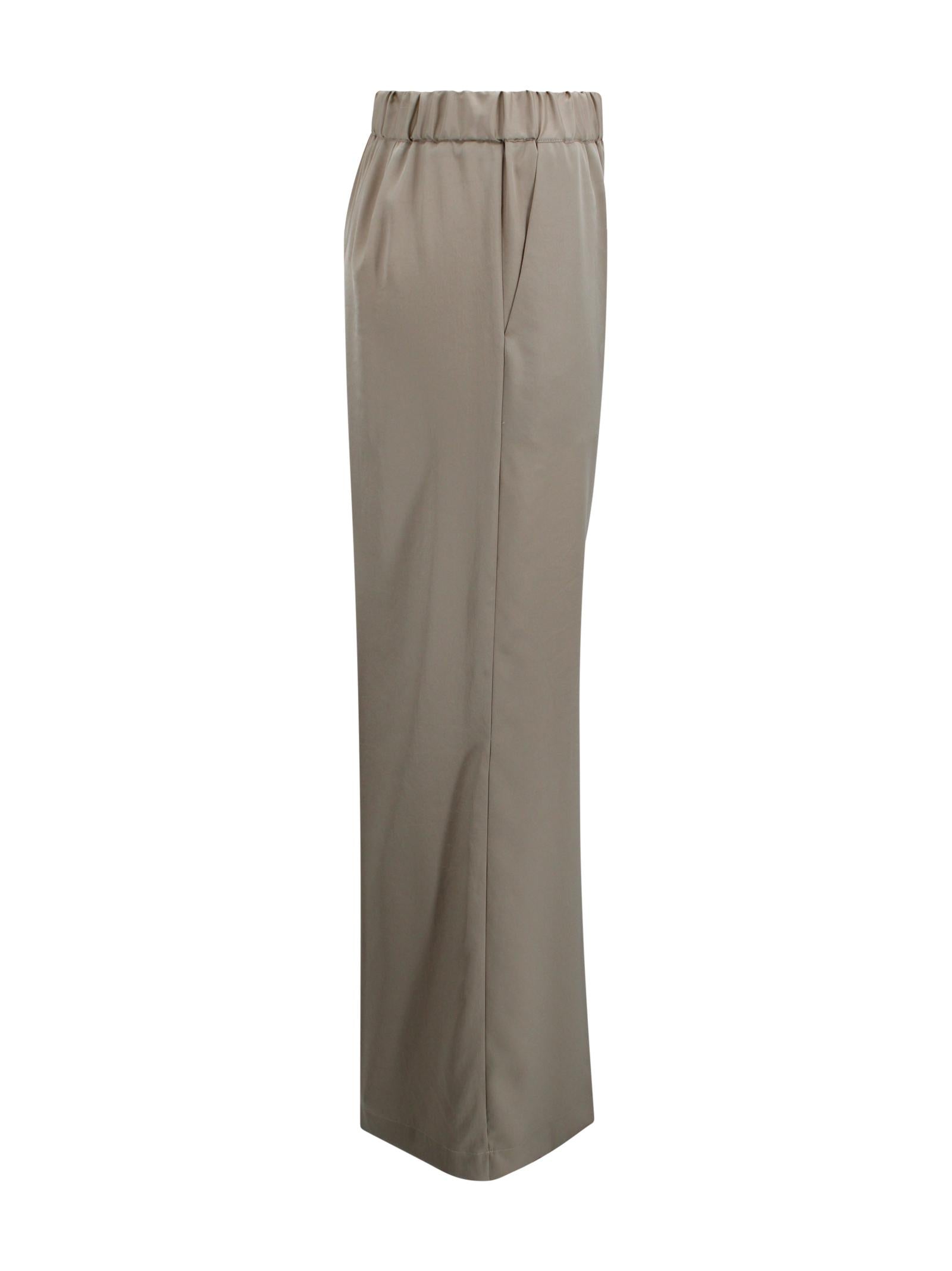 Pantaloni a palazzo con vita elasticizzata P.A.R.O.S.H. D232286 004 
