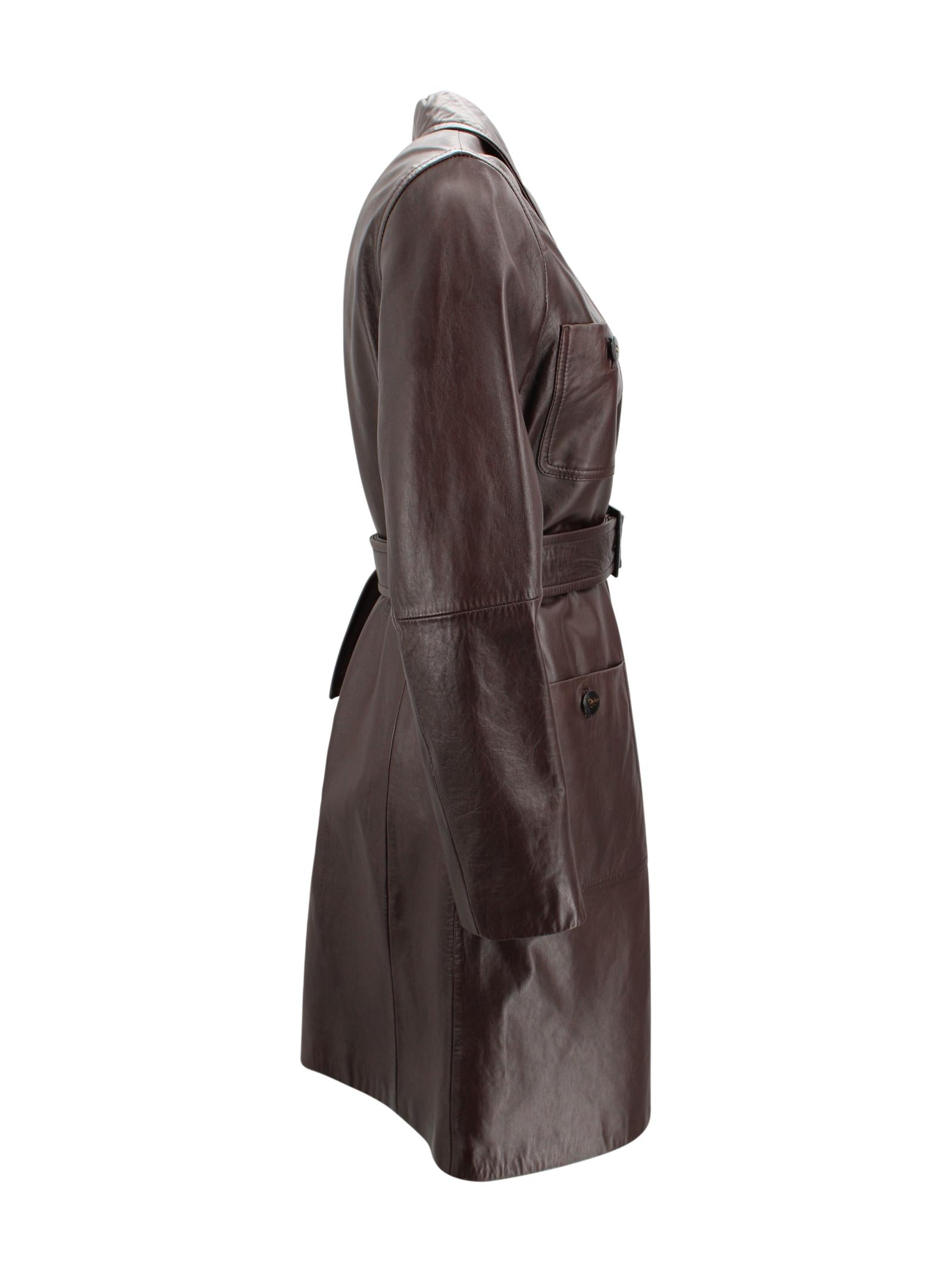 Trench Amaca in pelle Max Mara Studio 2616471011600 002 