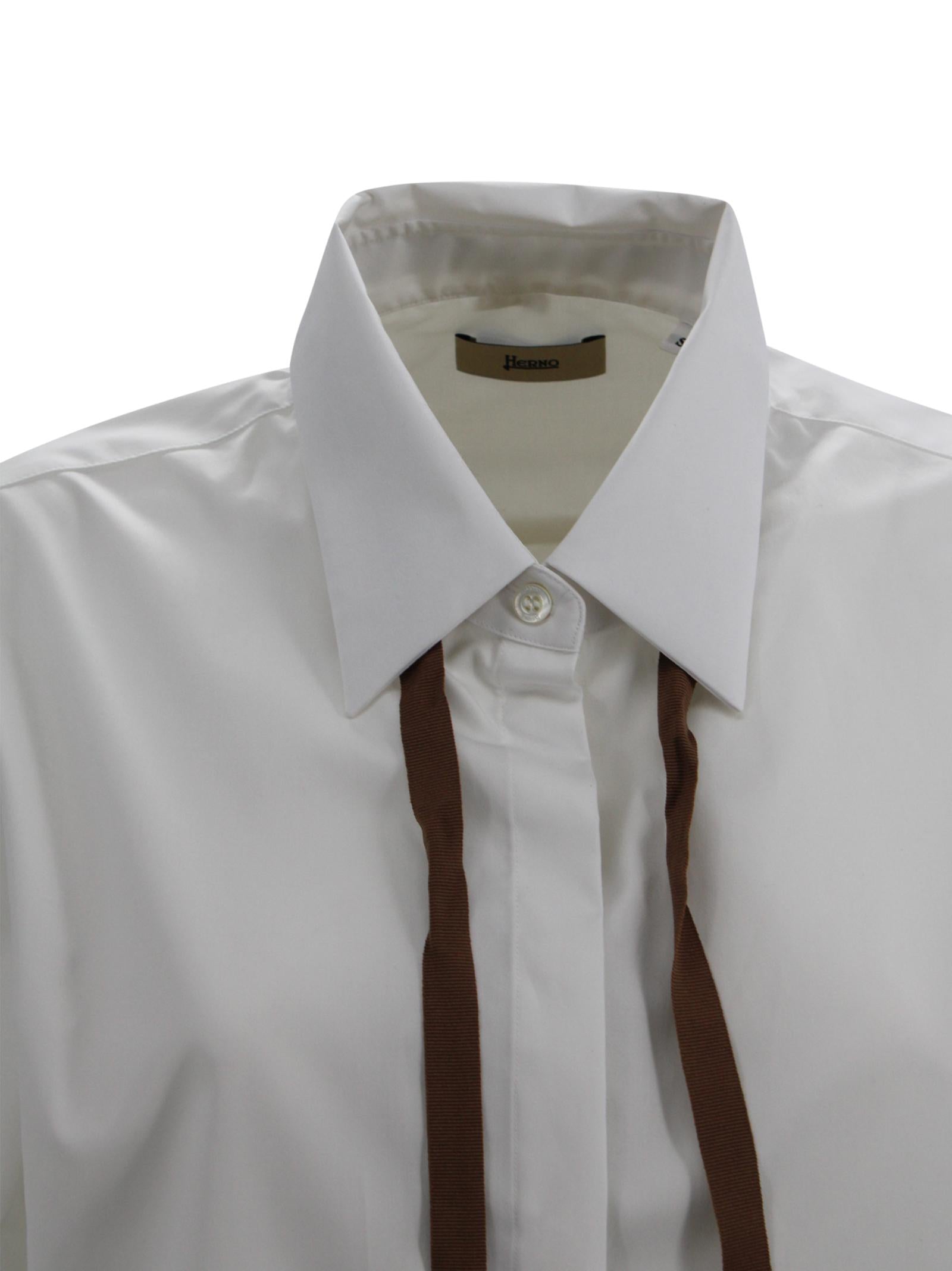 Camicia Bianca con Foulard Herno CM000052D 133231021 